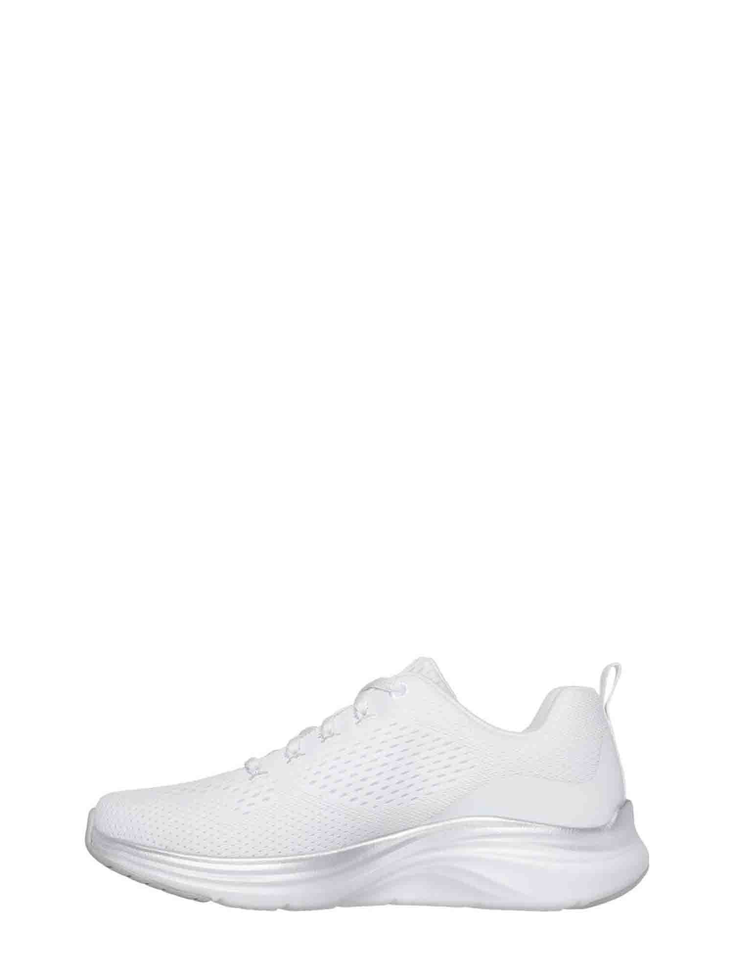 SKECHERS VAPOR FOAM MIDNIGHT GLIMMER SNEAKERS BIANCO-SILVER