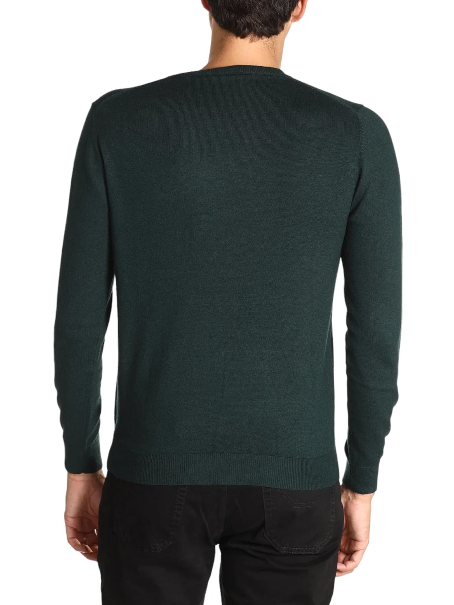 MARKUP PULLOVER GIROCOLLO VERDE BOSCO