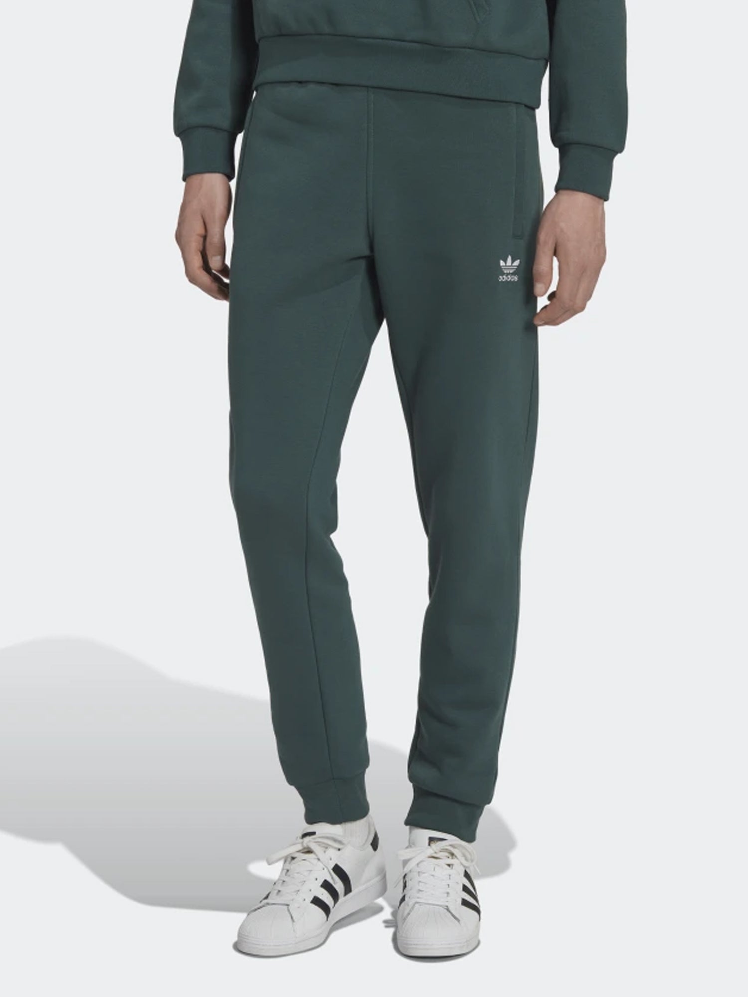 ADIDAS ORIGINALS PANTALONI SPORTIVI ADICOLOR ESSENTIALS TREFOIL VERDE