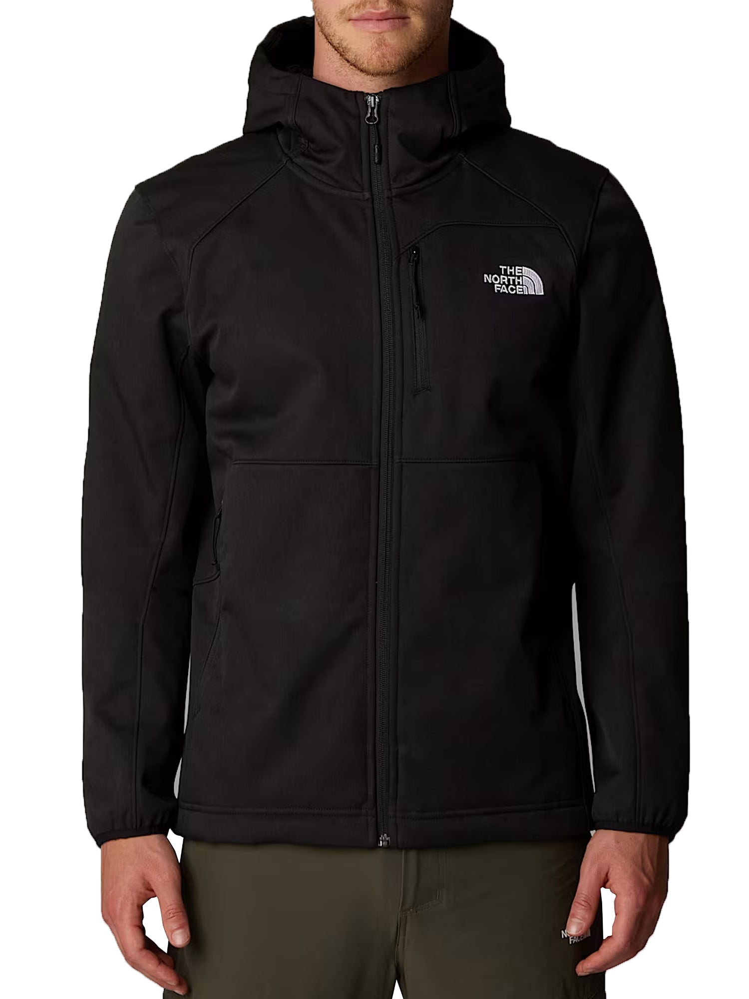 THE NORTH FACE GIUBBINO CON CAPPUCCIO SOFTSHELL NERO