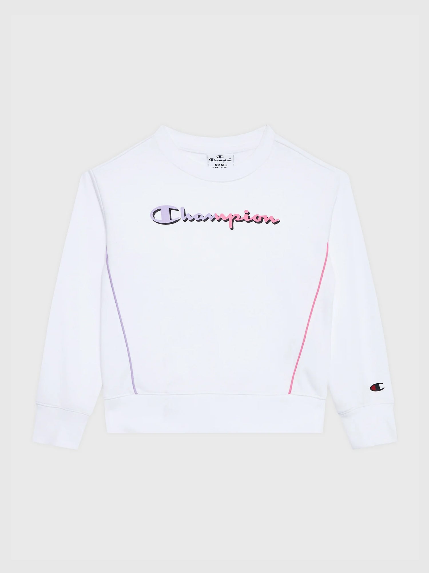 CHAMPION FELPA GIROCOLLO JR BIANCO