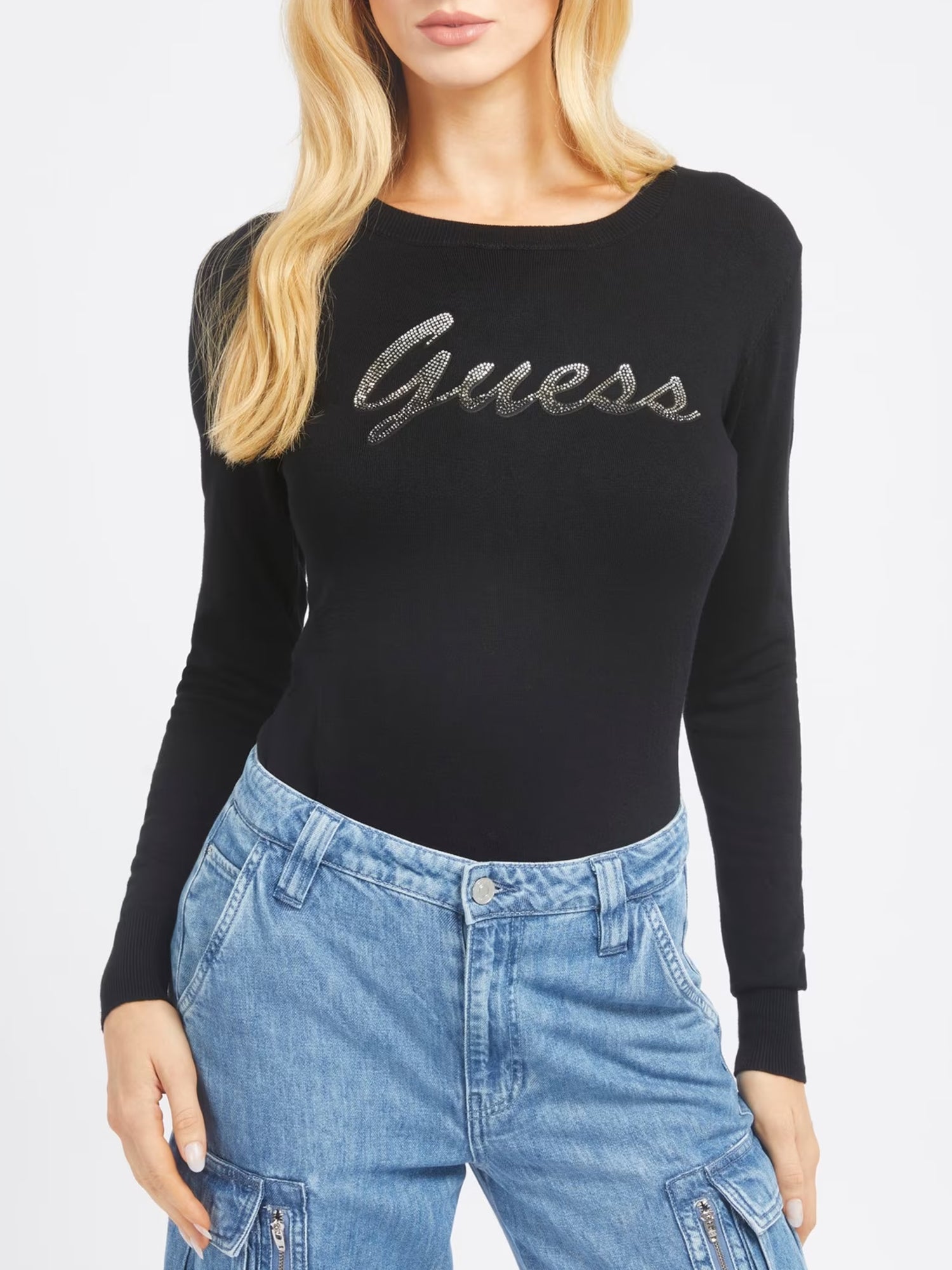 GUESS JEANS MAGLIONCINO HELENE NERO