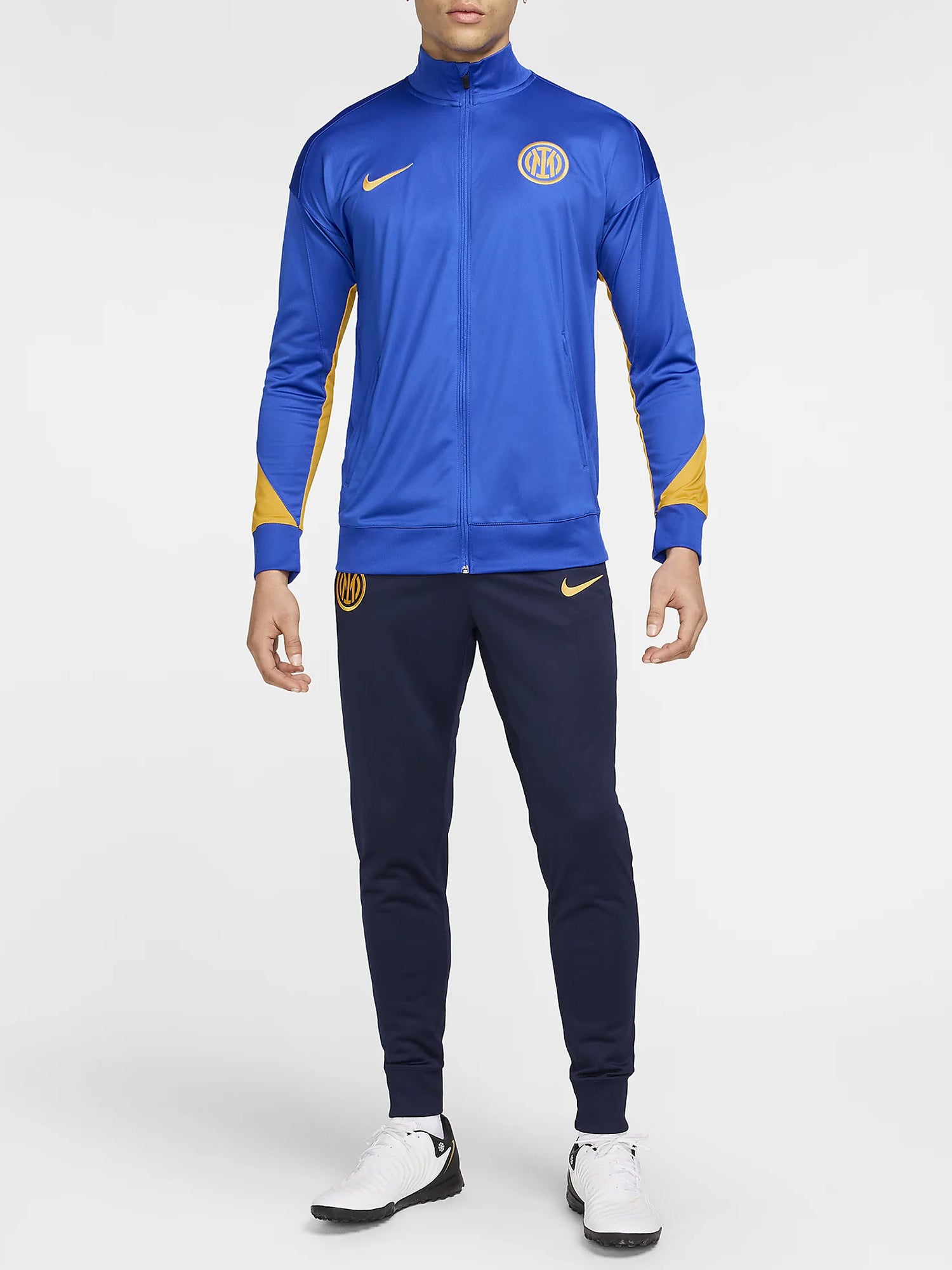 NIKE INTER STRIKE TUTA IN MAGLIA NERO-AZZURRO