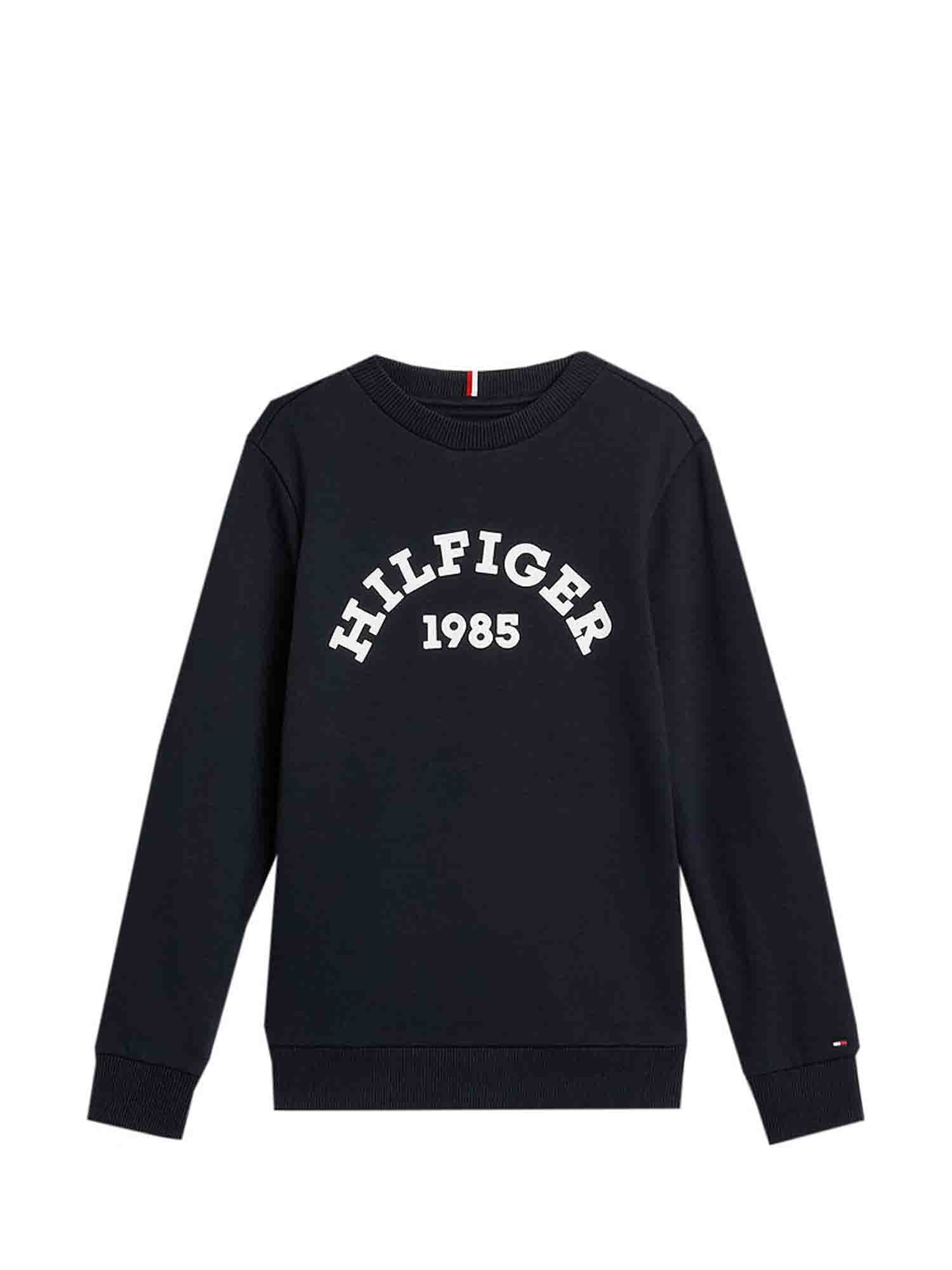 TOMMY HILFIGER FELPA GIROCOLLO DA RAGAZZO BLU