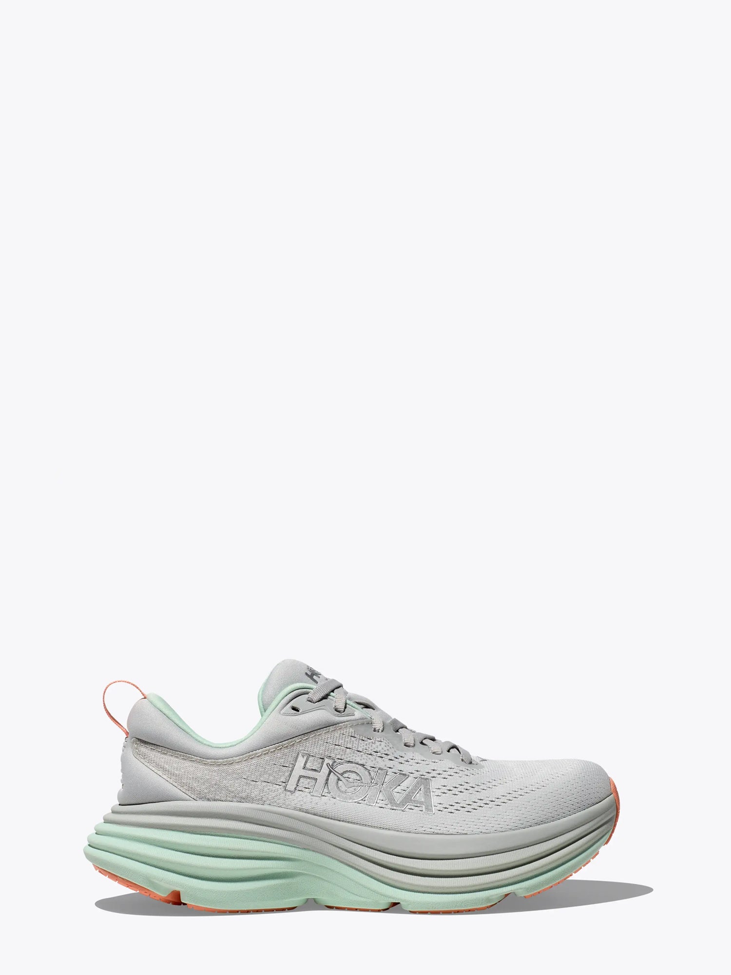 HOKA ONE ONE SCARPE RUNNING W BONDI 8 GRIGIO