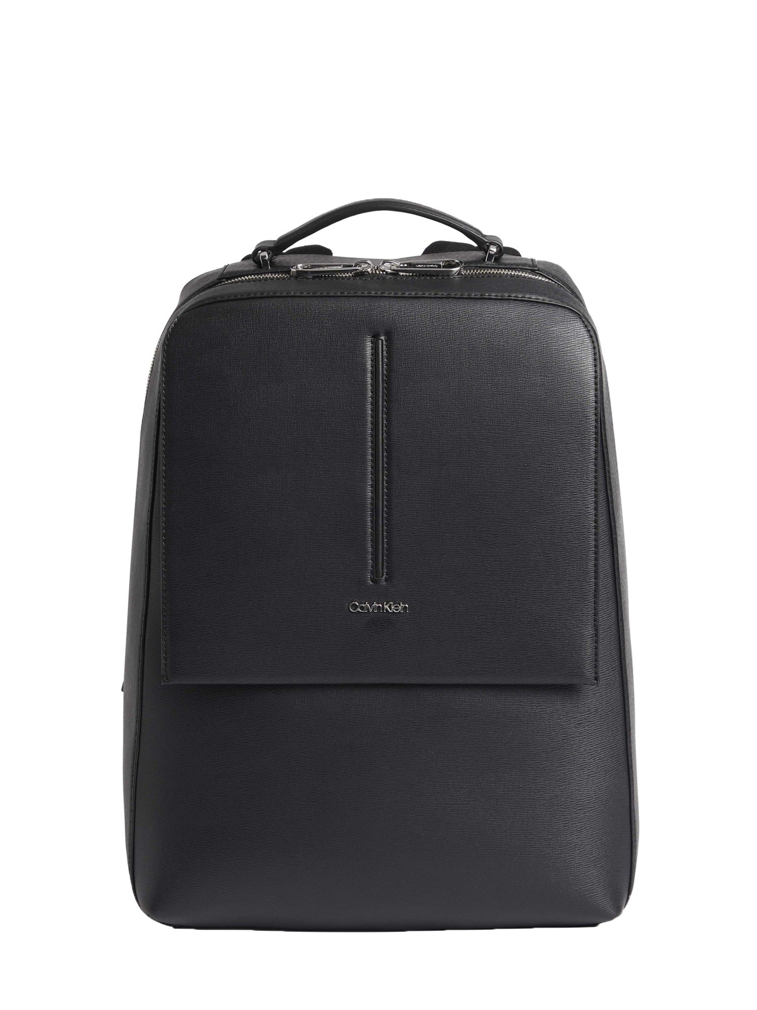 CALVIN KLEIN ACCESSORIES ZAINO MEDIAN SQUARED FLAP NERO