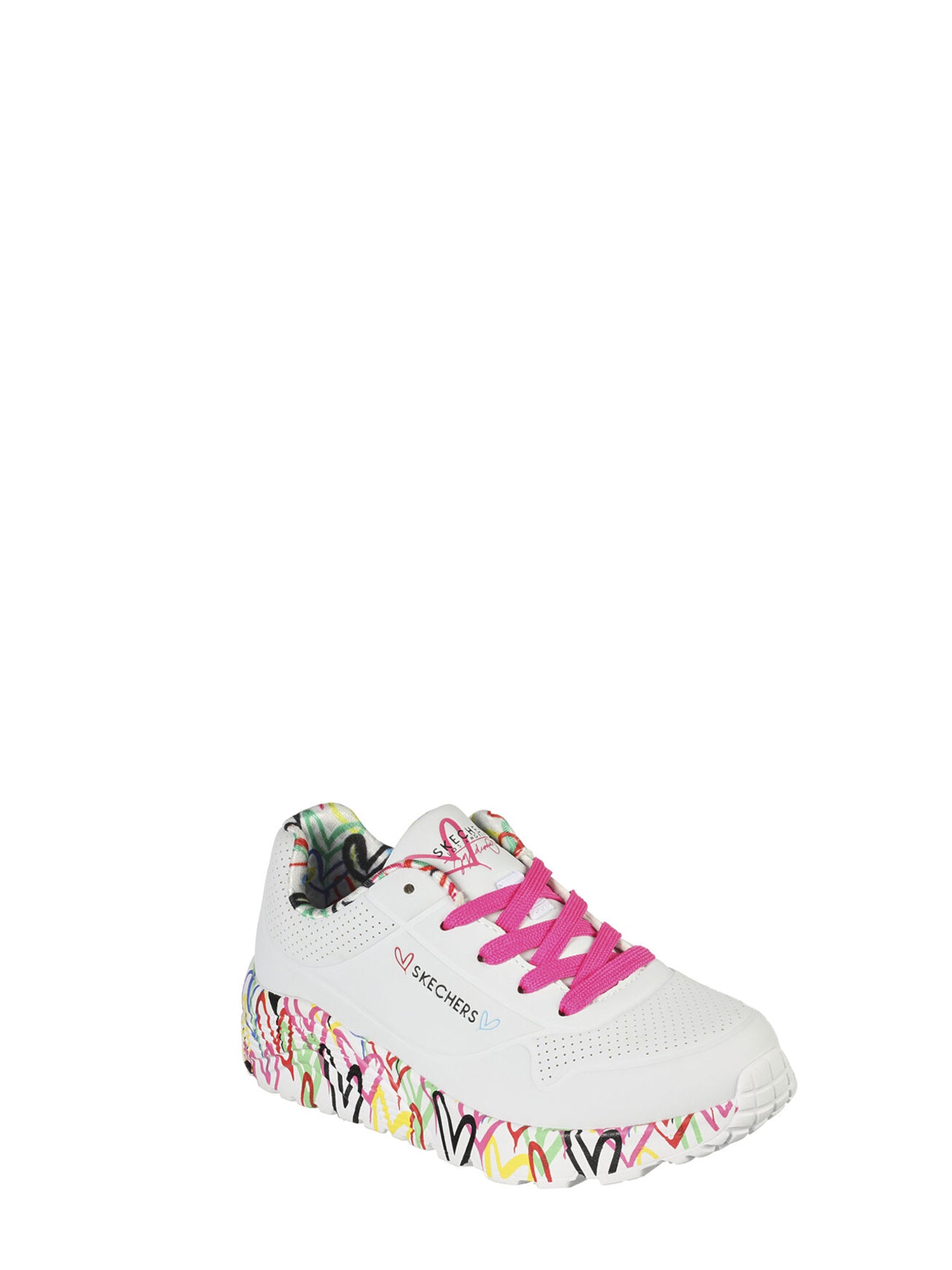 SKECHERS SNEAKERS UNO LITE-LOVELY LUV BIANCO - MULTICOLORE