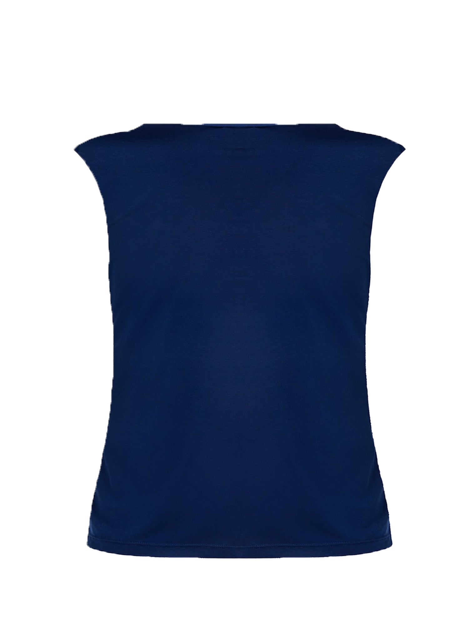 RINASCIMENTO CURVY TOP DI PAILLETTES BLU