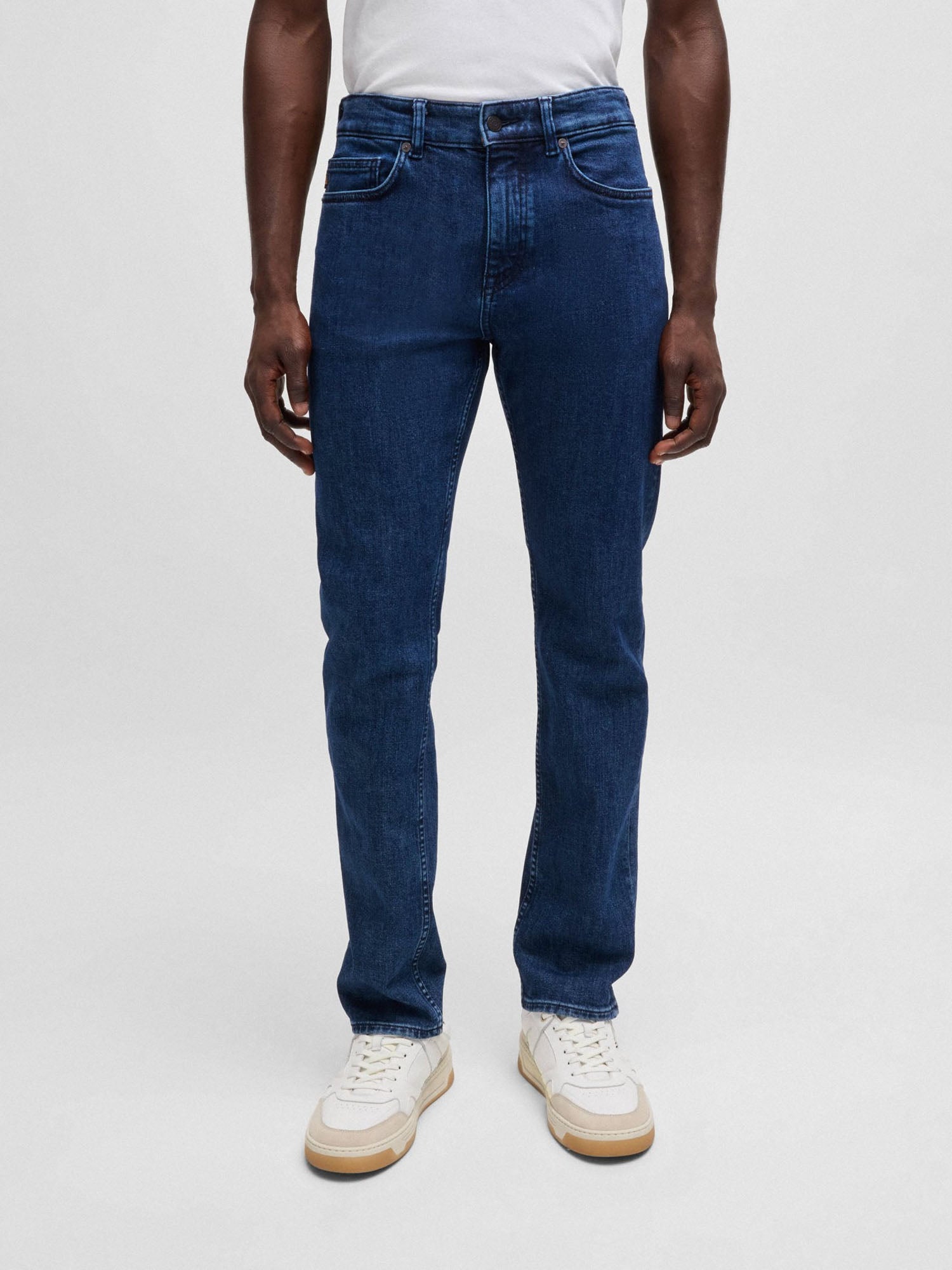 HUGO BOSS JEANS DELAWARE SLIM FIT IN DENIM BLU SCURO