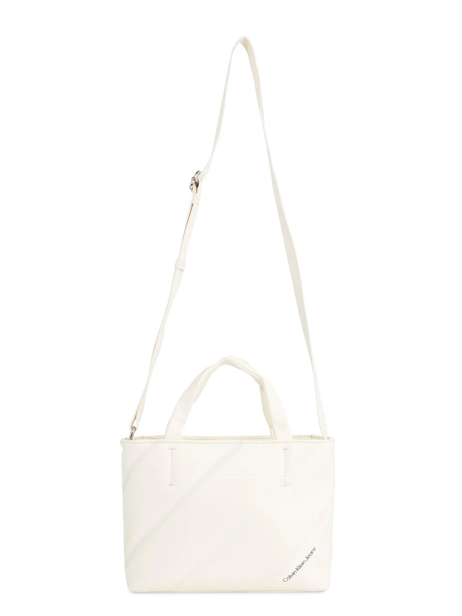 CALVIN KLEIN ACCESSORIES BORSA TRAPUNTATA 22 BIANCO