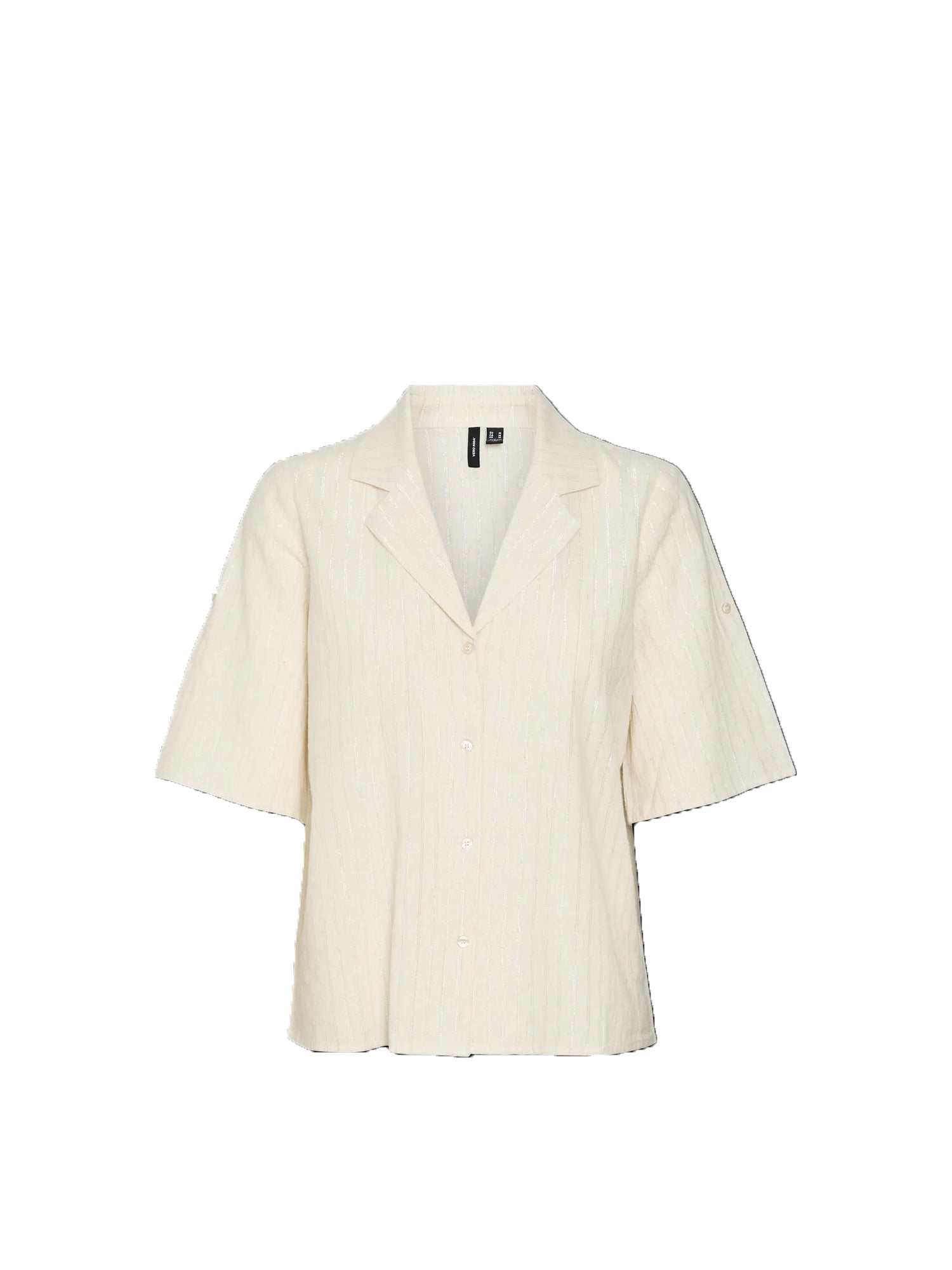 VERO MODA SILJO CAMICIA MANICA 2/4 LUREX BIANCO