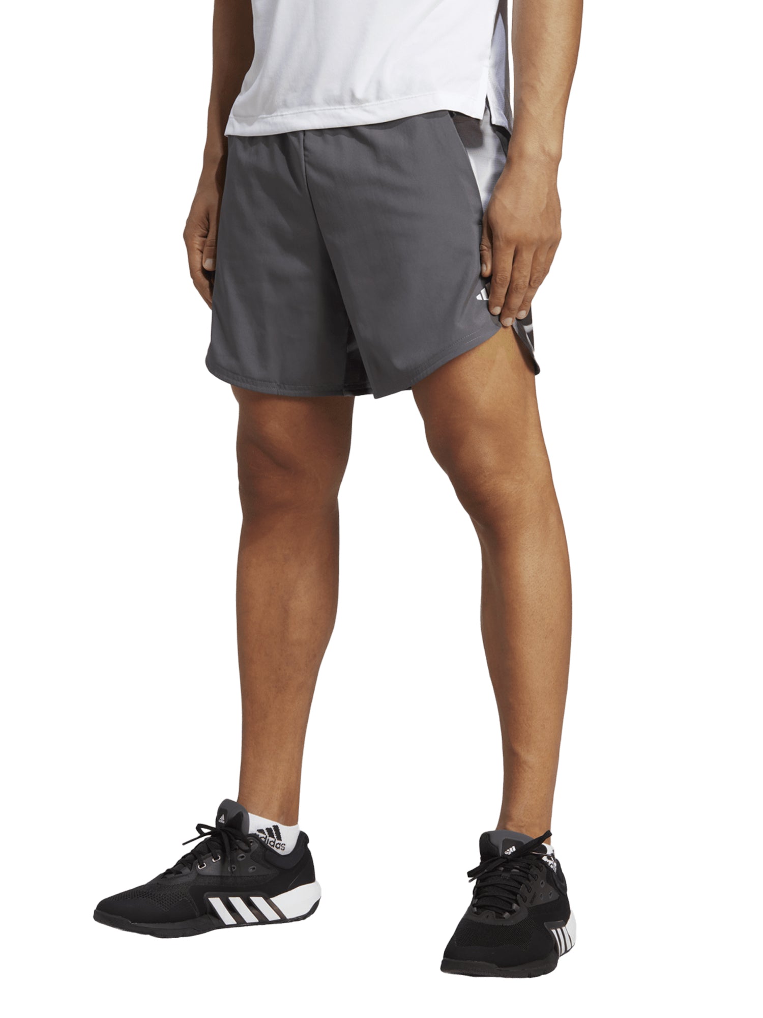 ADIDAS SHORTS DESIGNED FOR MOVEMENT HIIT GRIGIO