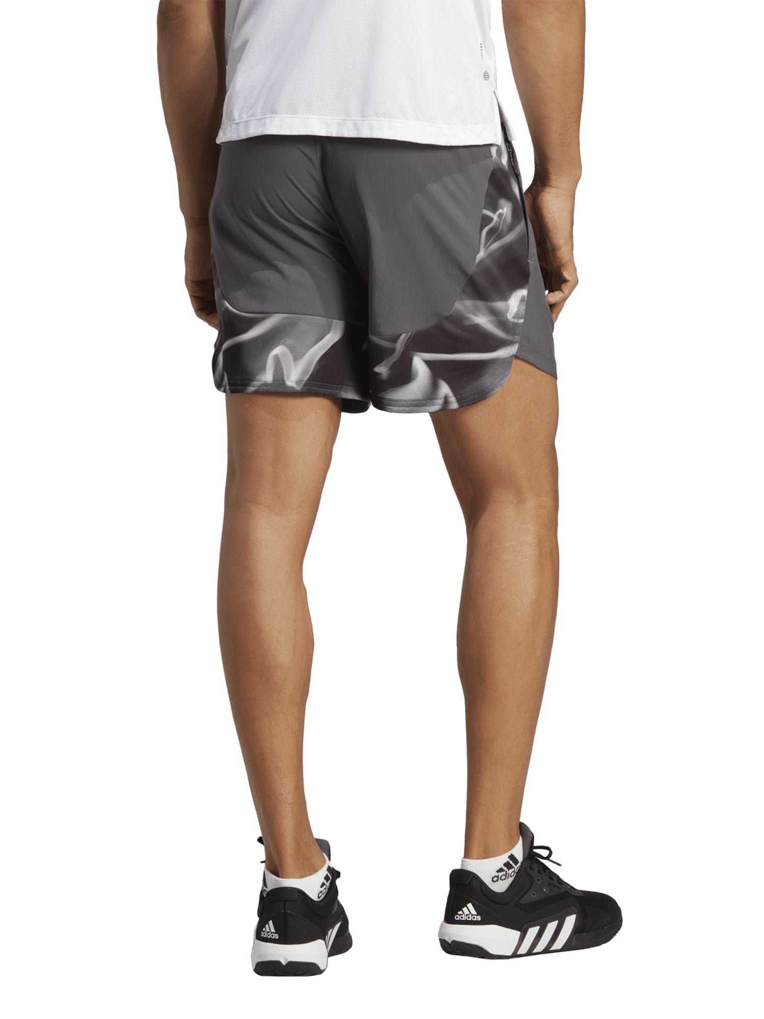 ADIDAS SHORTS DESIGNED FOR MOVEMENT HIIT GRIGIO