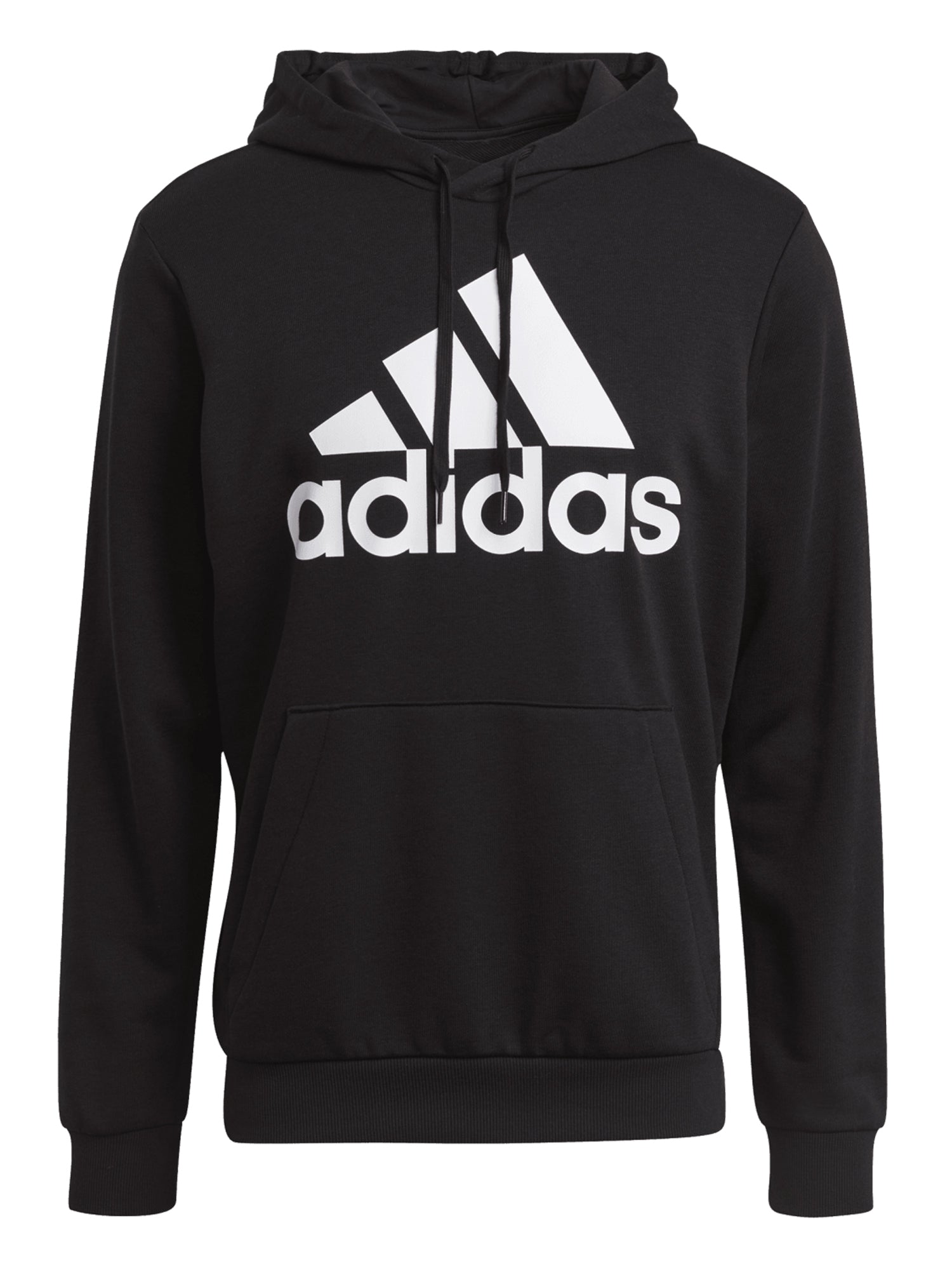 ADIDAS FELPA CON CAPPUCCIO ESSENTIALS BIG LOGO NERO