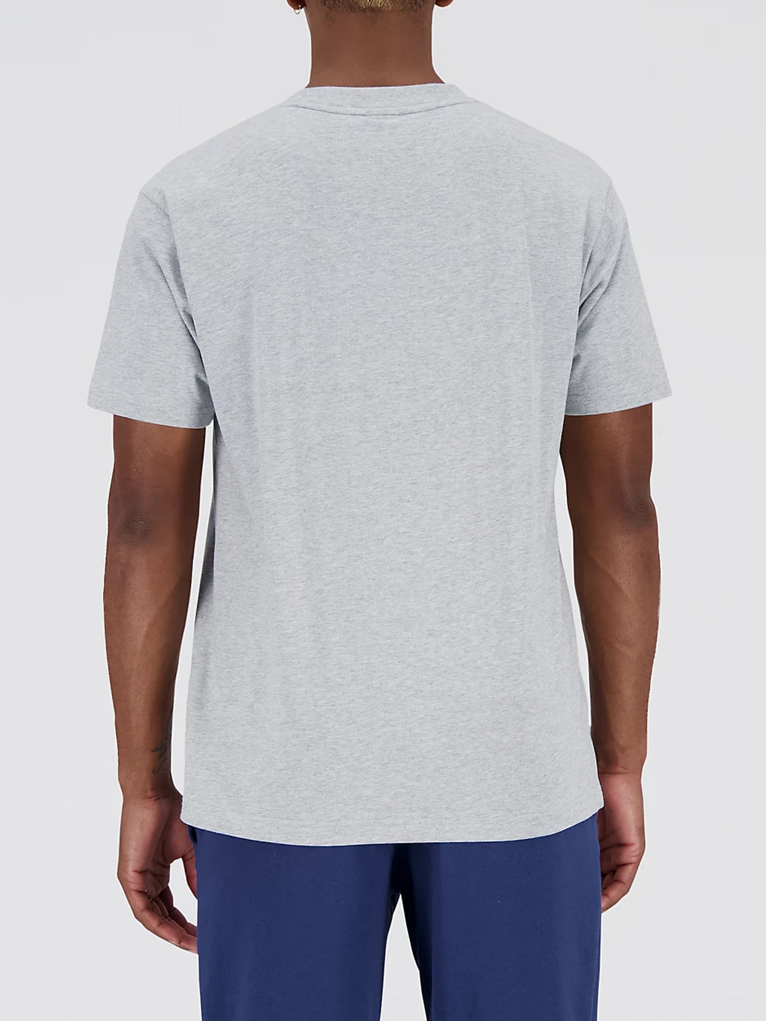 NEW BALANCE T-SHIRT MANICHE CORTE ESSENTIALS GRIGIO