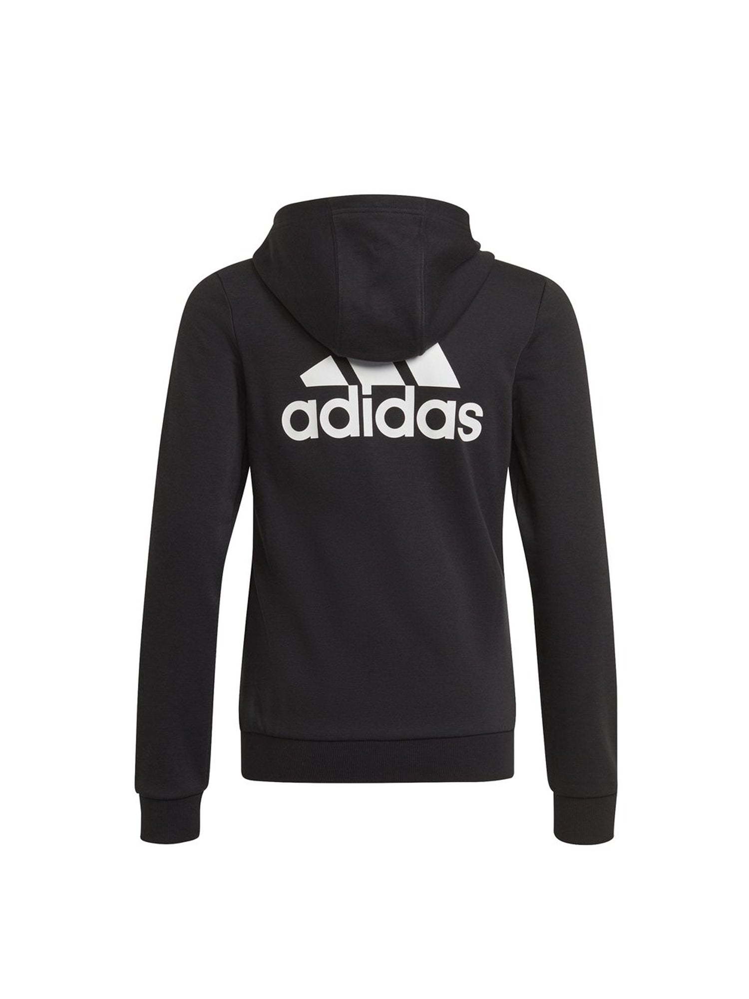 ADIDAS FELPA FULL ZIP CON CAPPUCCIO NERO