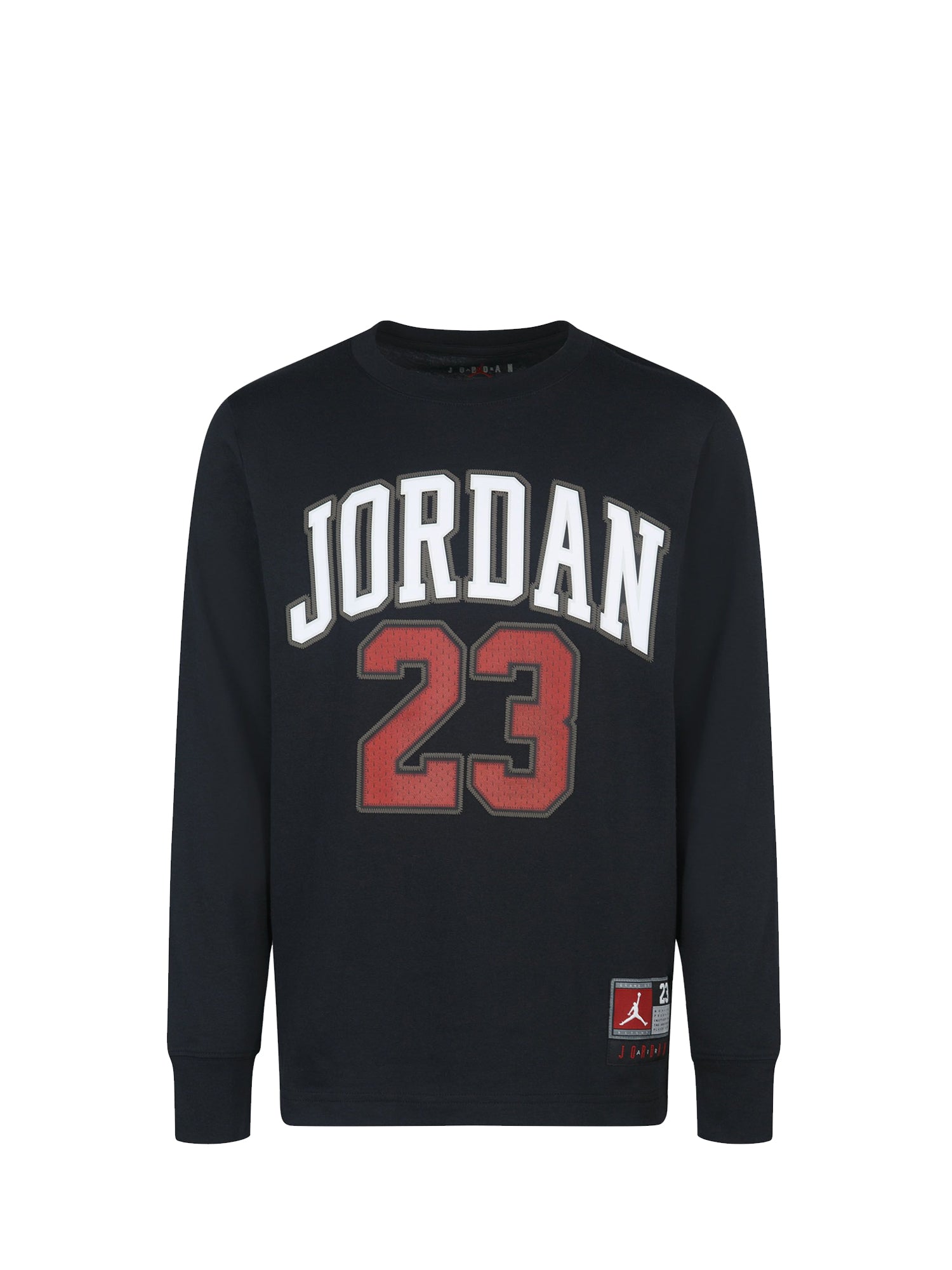 JORDAN T-SHIRT MANICHE LUNGHE JDB PRACTICE FLIGHT LS NERO