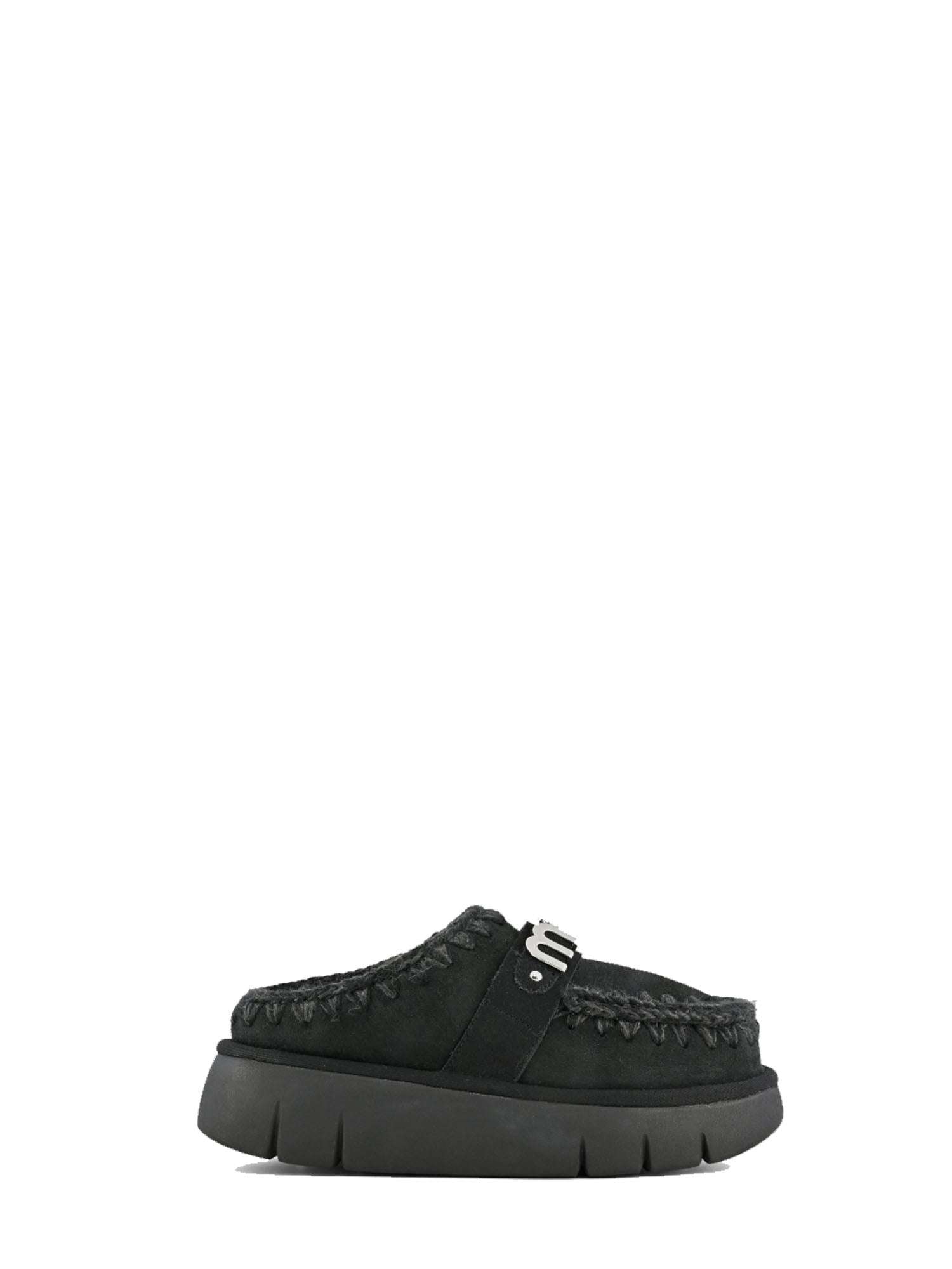 MOU SCARPE BOUNCE CLOG METAL LOGO NERO