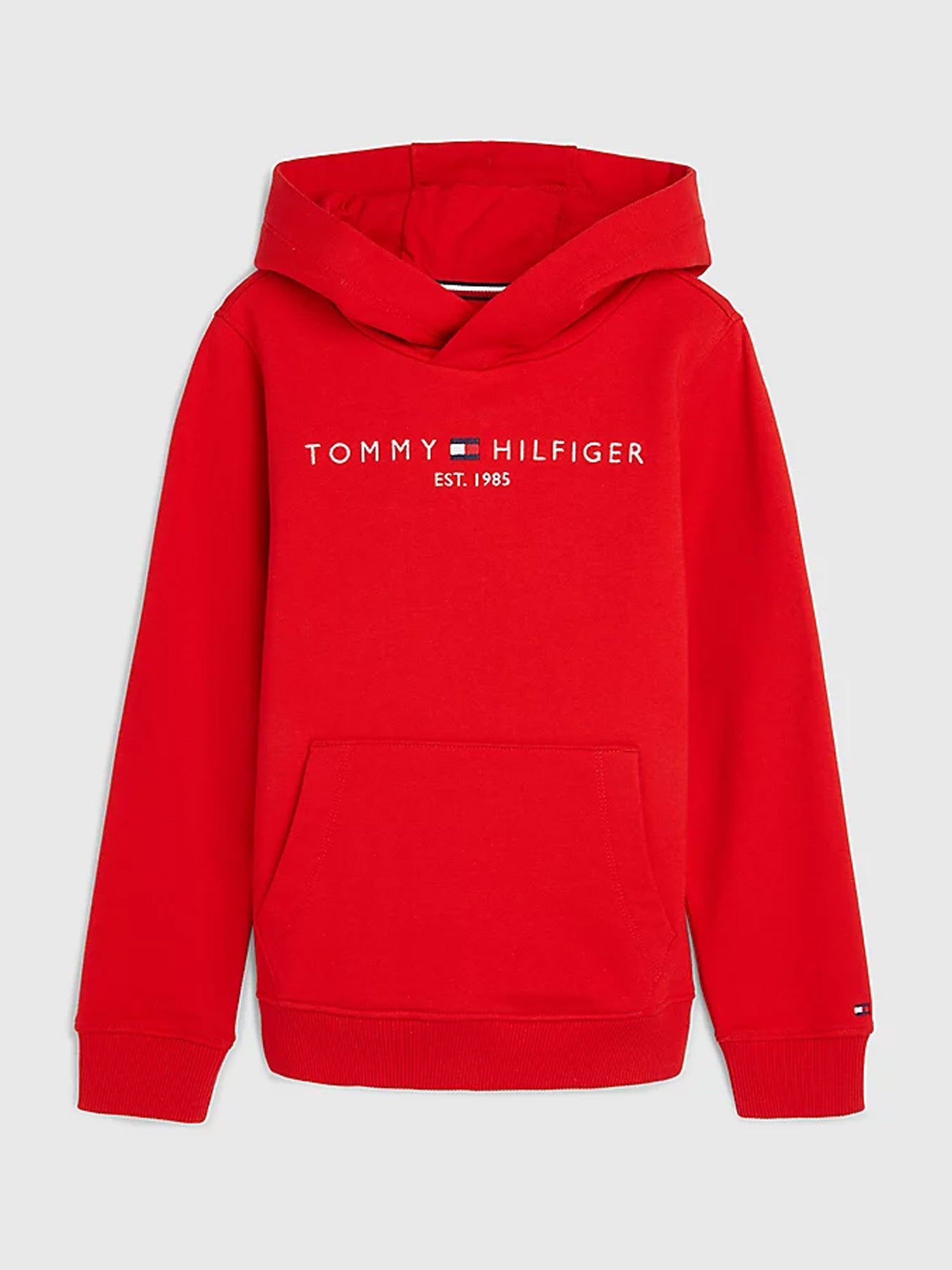 TOMMY HILFIGER FELPA CON CAPPUCCIO ROSSO