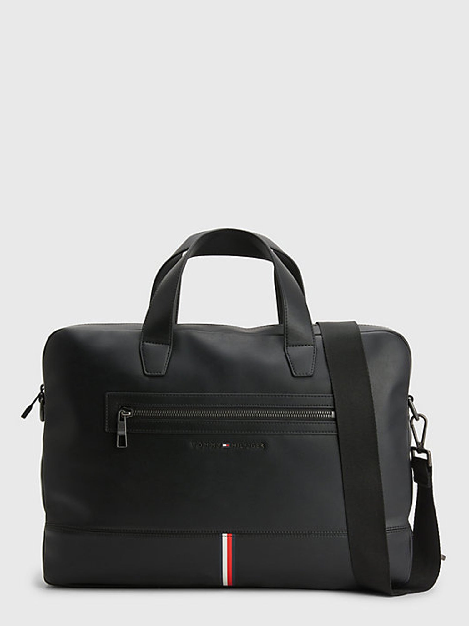 TOMMY HILFIGER ACCESSORIES BORSA PORTA PC SIGNATURE NERO