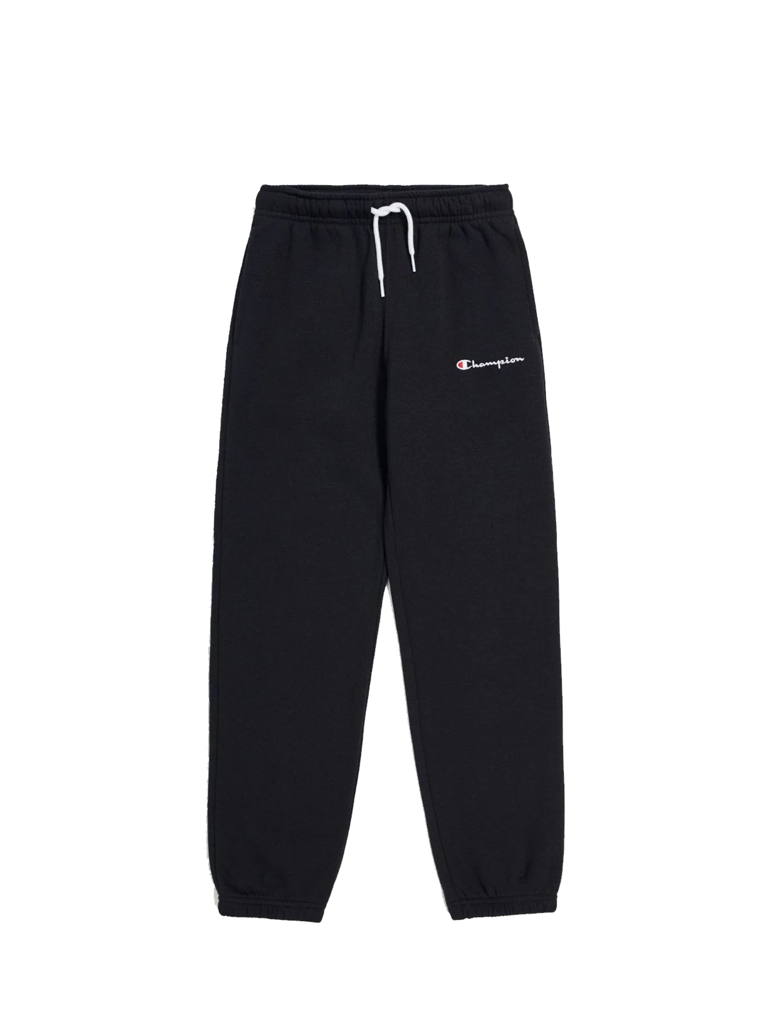 CHAMPION PANTALONI DI TUTA LOGO JR NERO