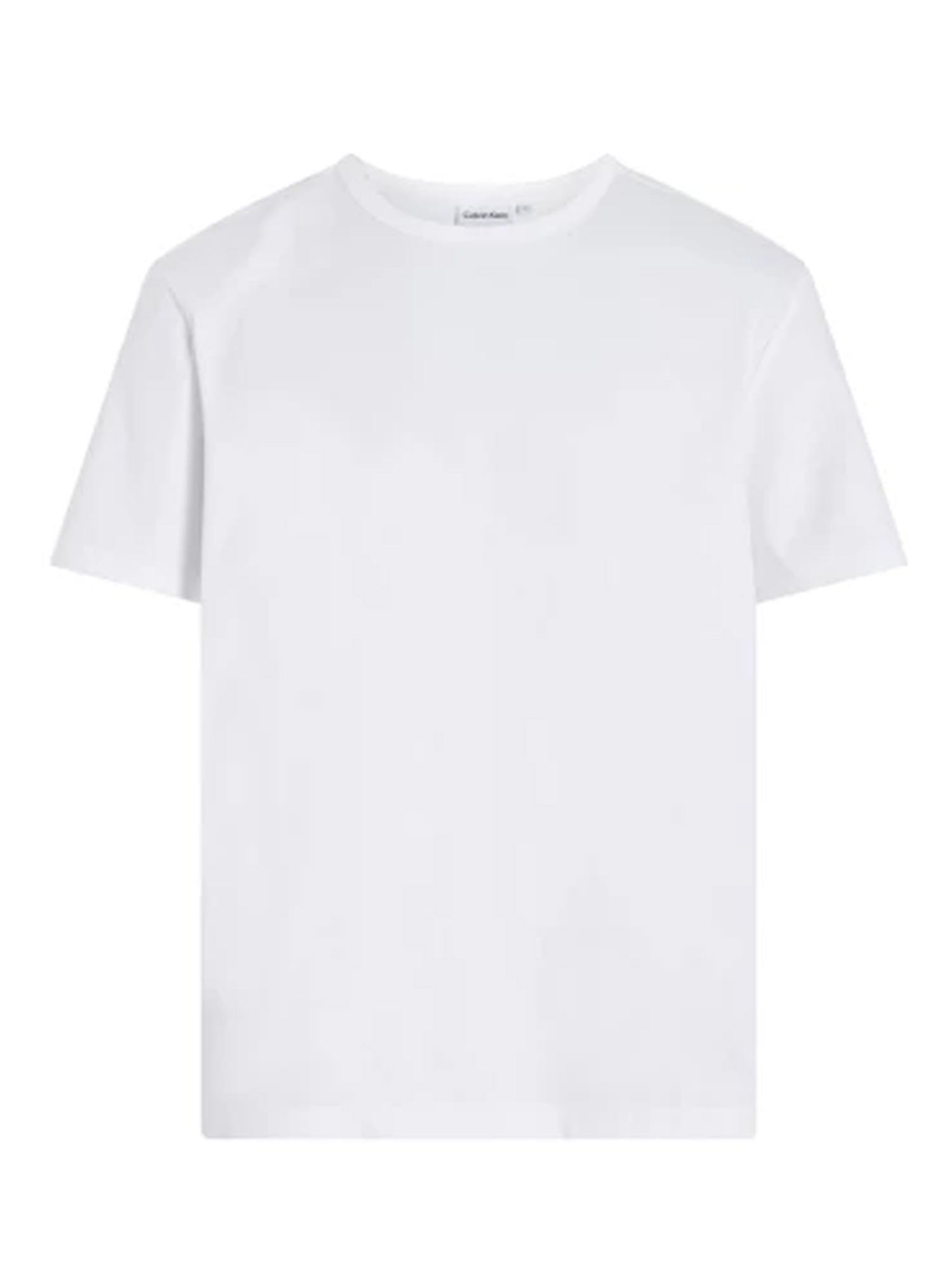 CALVIN KLEIN T-SHIRT IN COTONE MERCERIZZATO ATMOSPHERE BIANCO