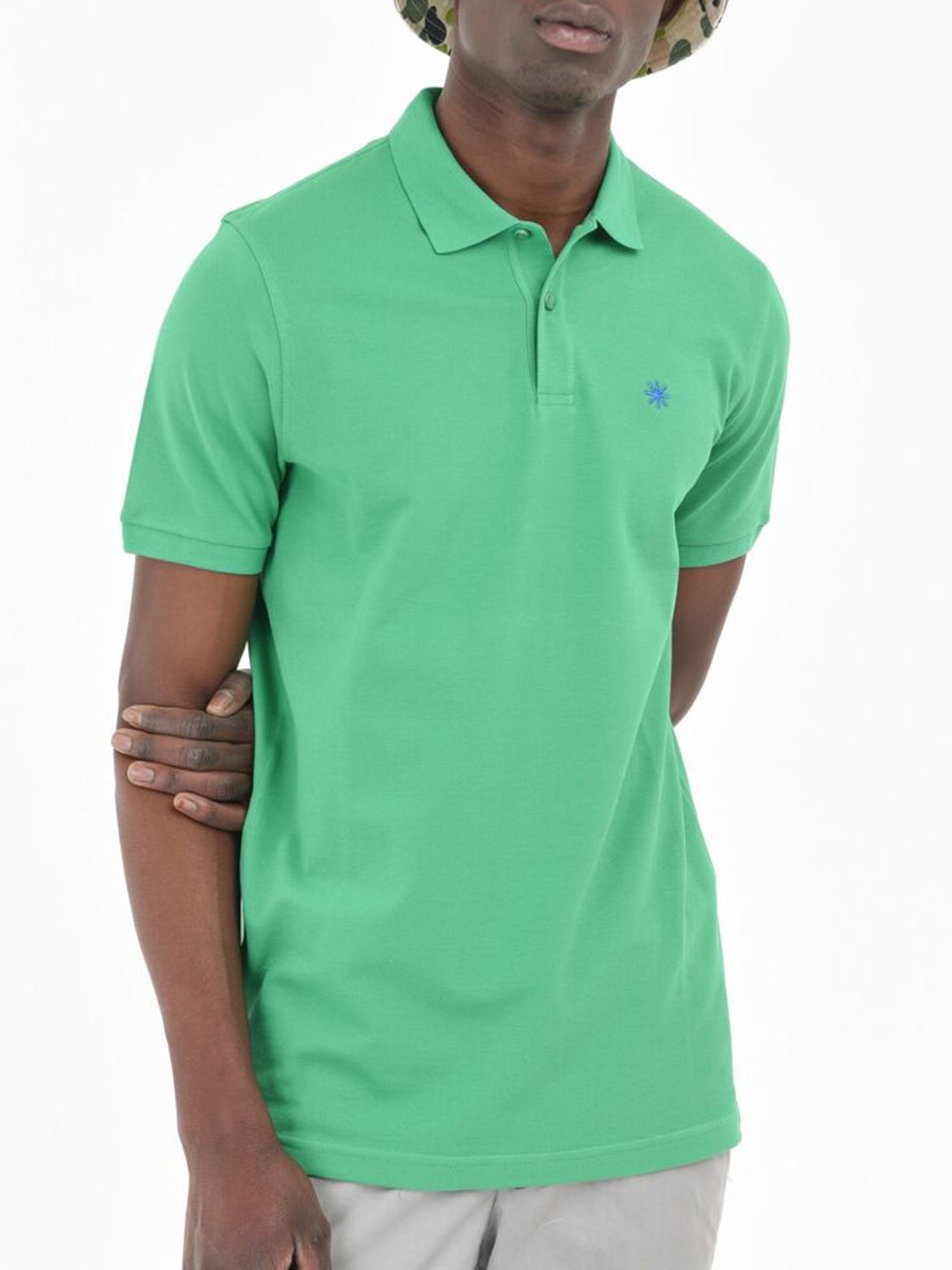 MANUEL RITZ POLO MANICHE CORTE SLIM VERDE