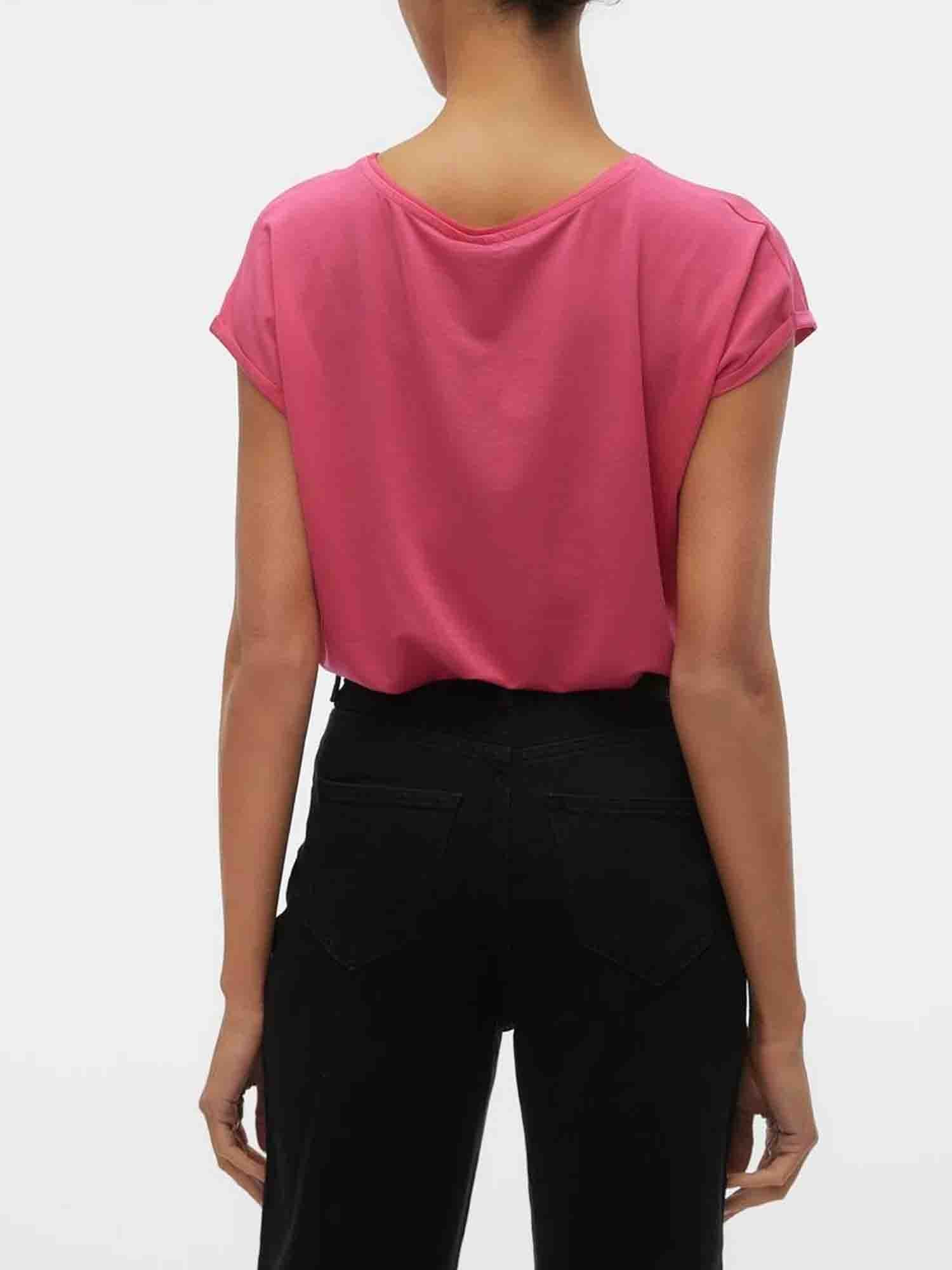 VERO MODA AVA T-SHIRT RASPBERRY SORBET