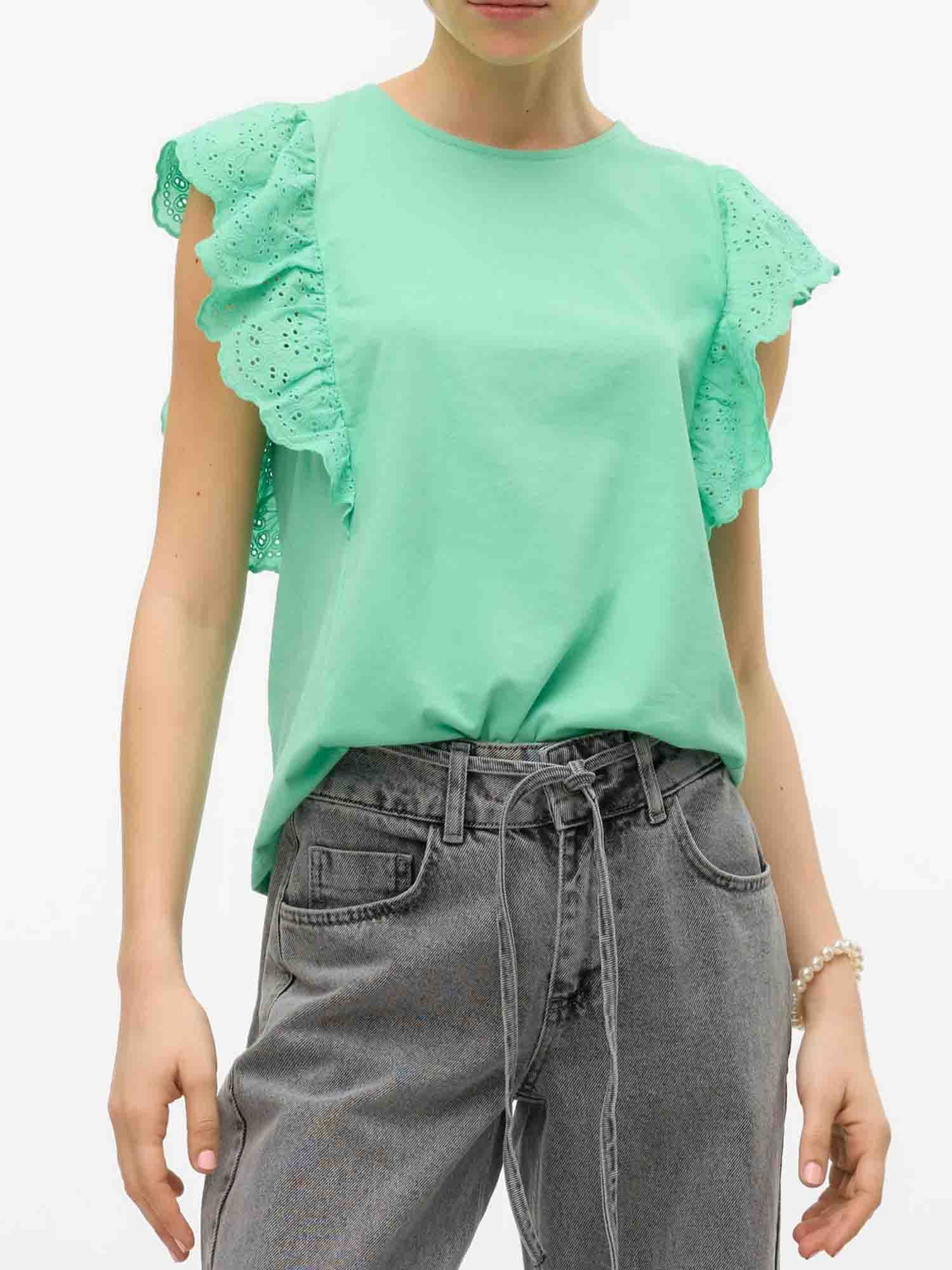 VERO MODA HANNE TOP VERDE