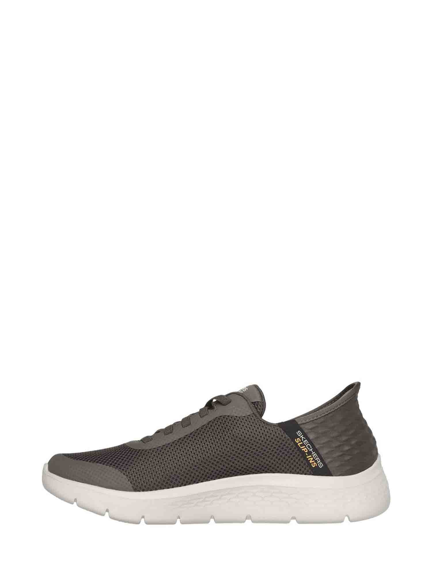 SKECHERS GO WALK FLEX HANDS UP SNEAKERS MARRONE