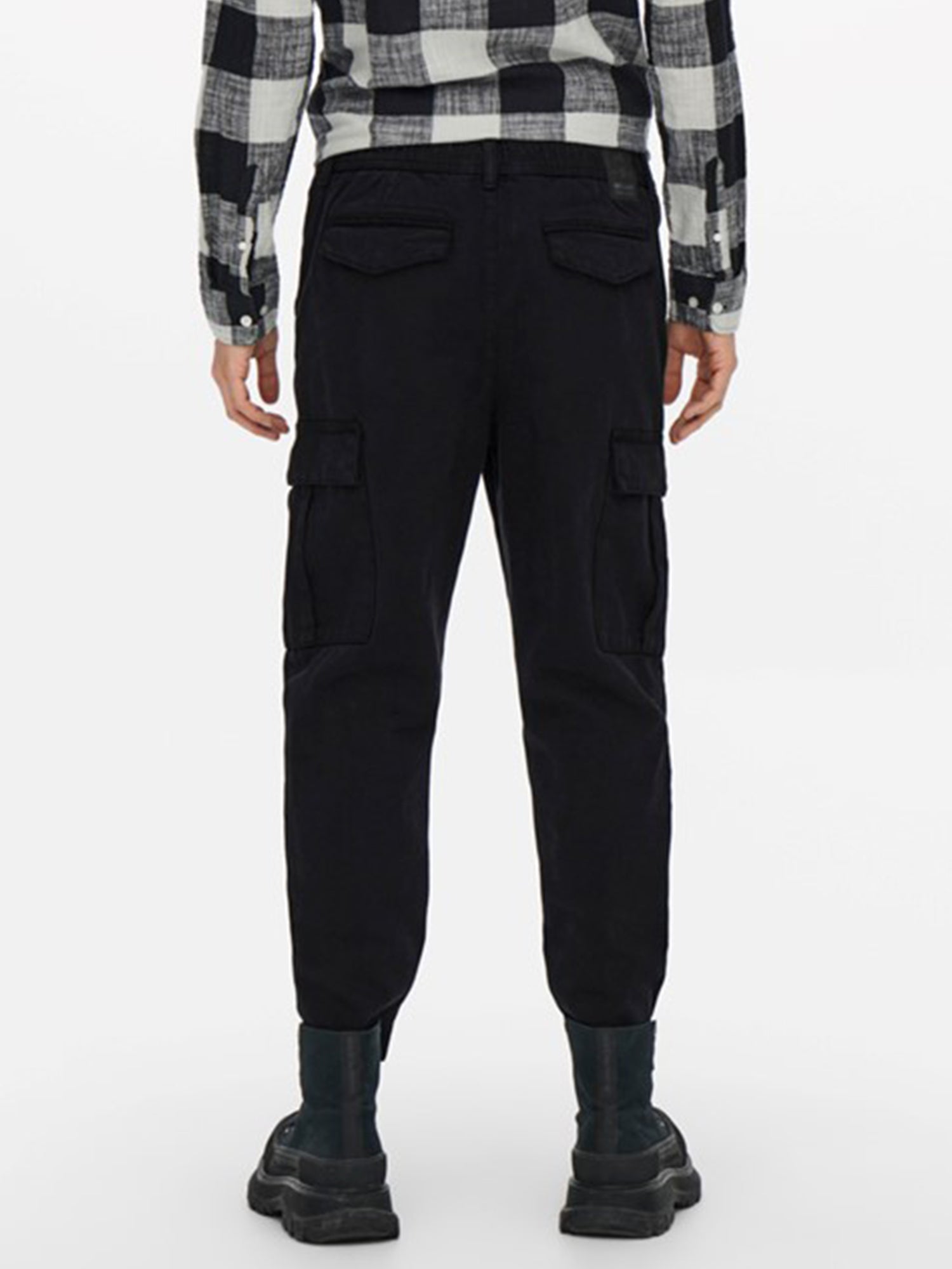 ONLY&SONS PANTALONI CARGO NERO