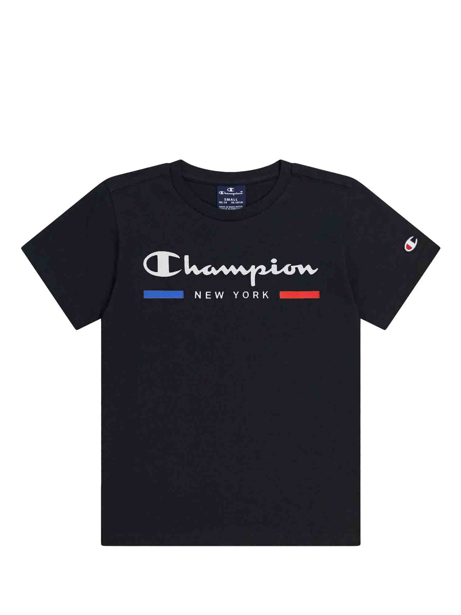 CAMPION T-SHIRT GRAPHIC NEW YORK NERO