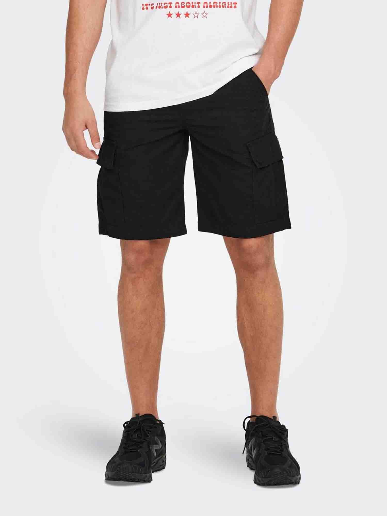 ONLY&SONS LOC SHORT CARGO NERO