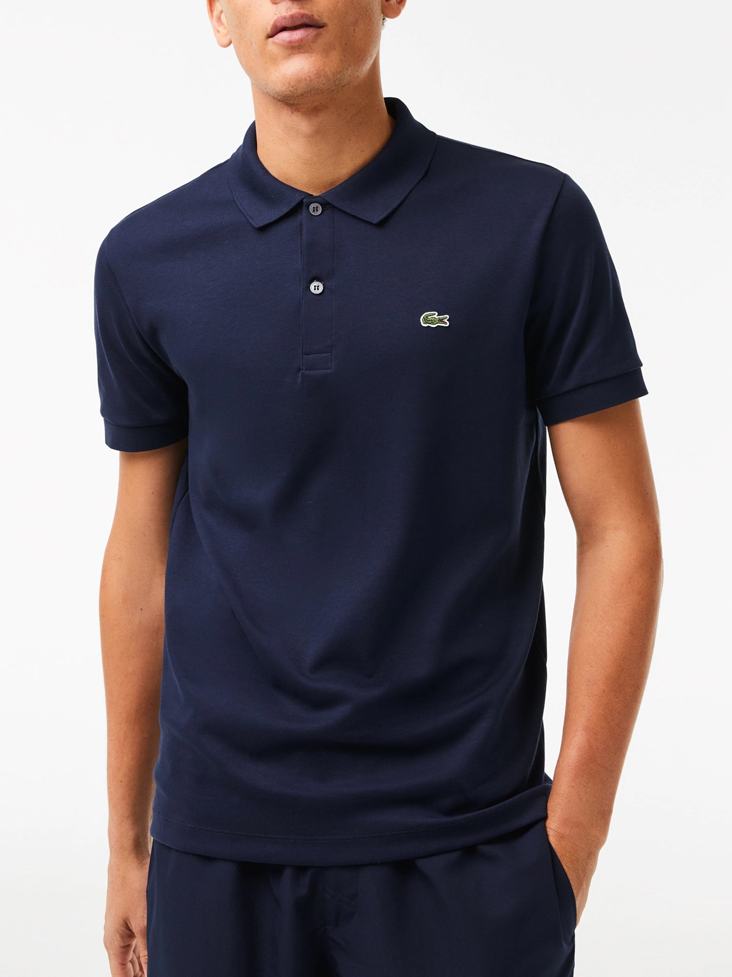 LACOSTE POLO REGULAR FIT BLU