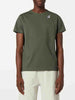 k-way-le-vrai-edouard-t-shirt-unisex-green-blackish