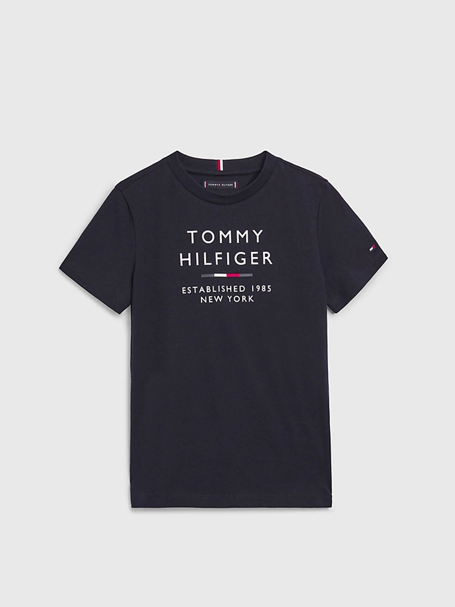 TOMMY HILFIGER KIDS T-SHIRT CON LOGO BLU