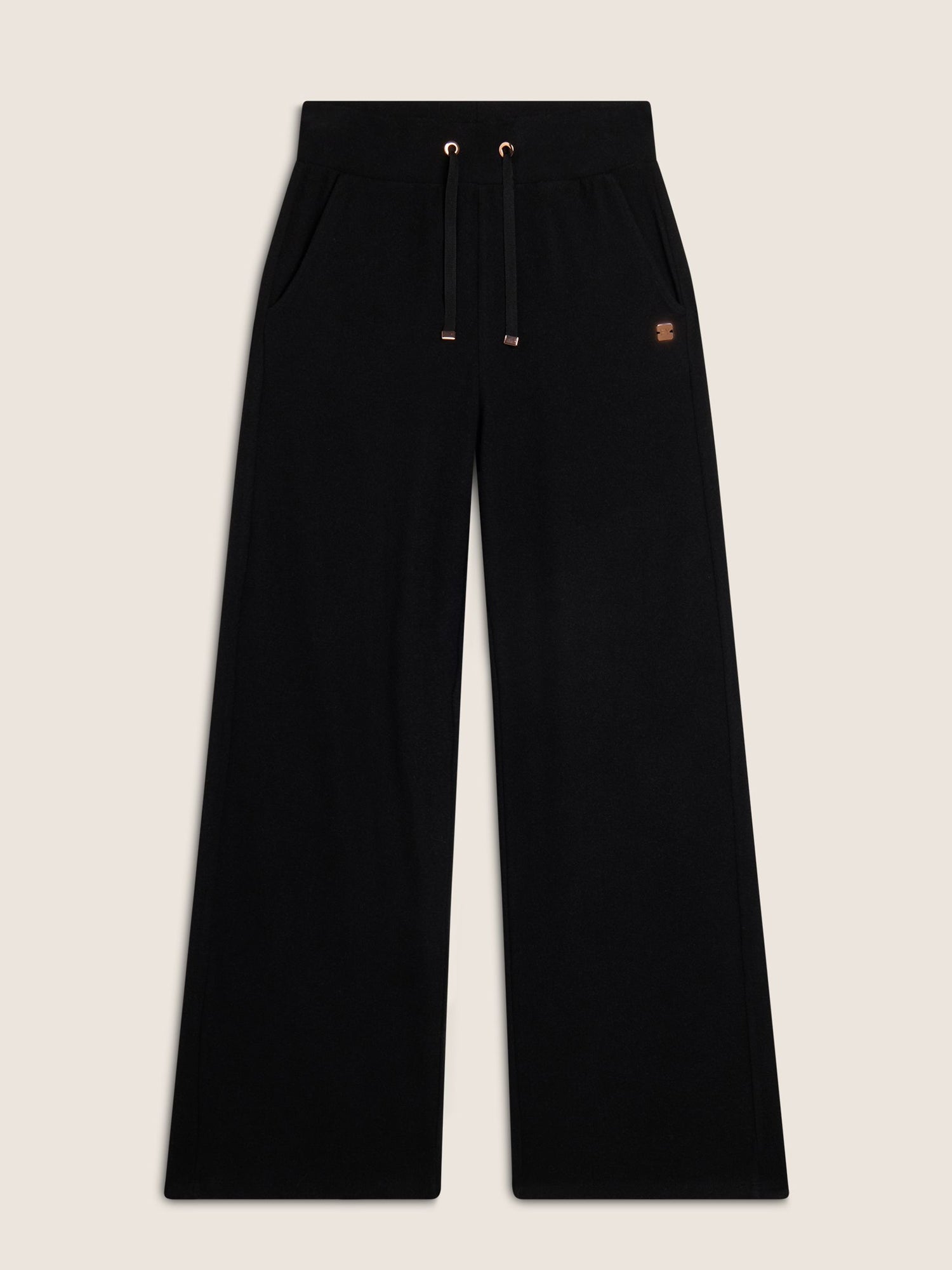 FREDDY PANTALONI WIDE LEG EFFETTO TRICOT NERO