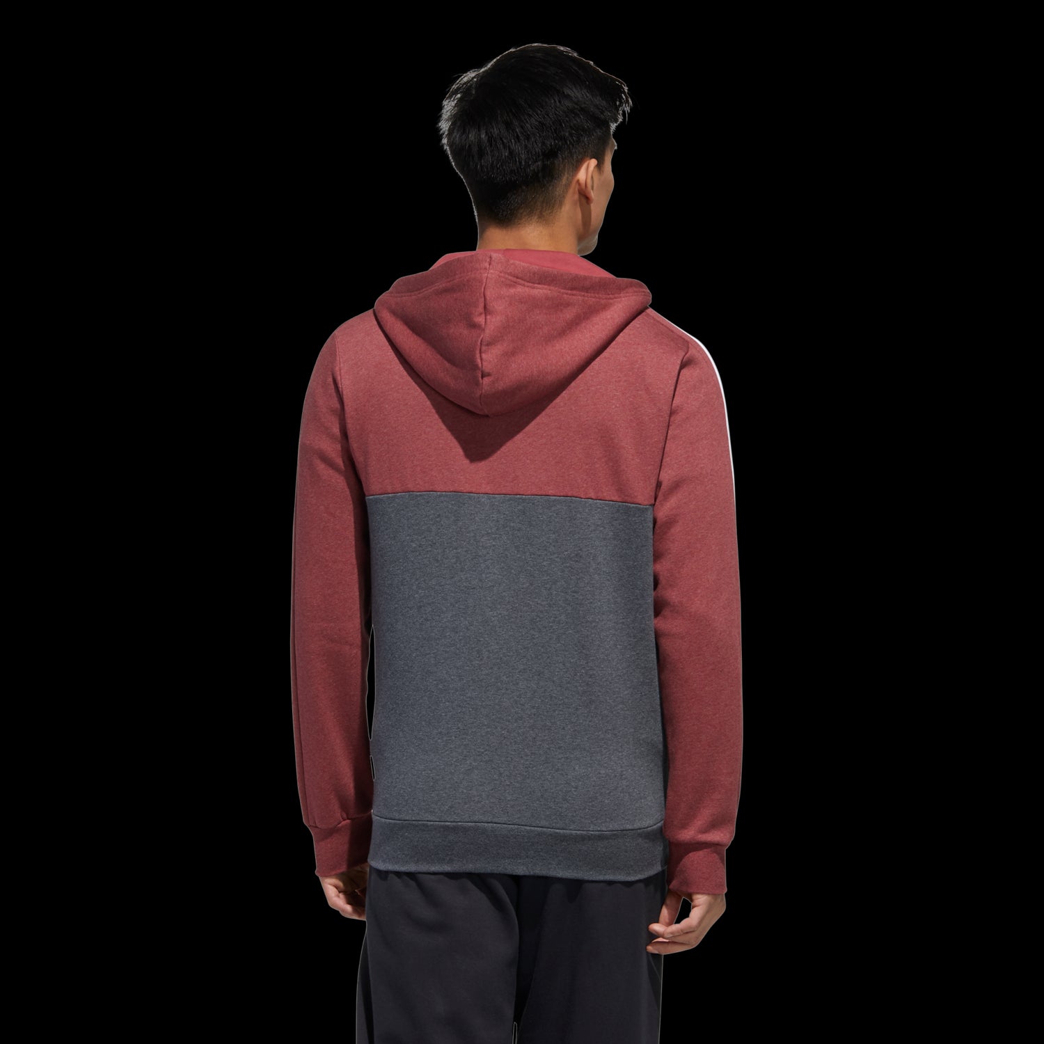 FELPA ESSENTIALS COLORBLOCK HOODED UOMO