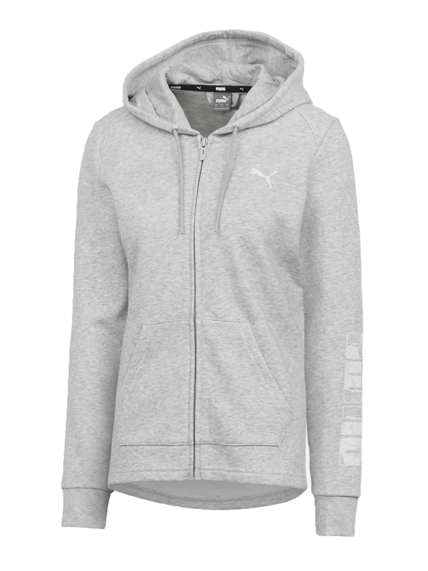 PUMA FELPA CON CAPPUCCIO FULL ZIP GRIGIO