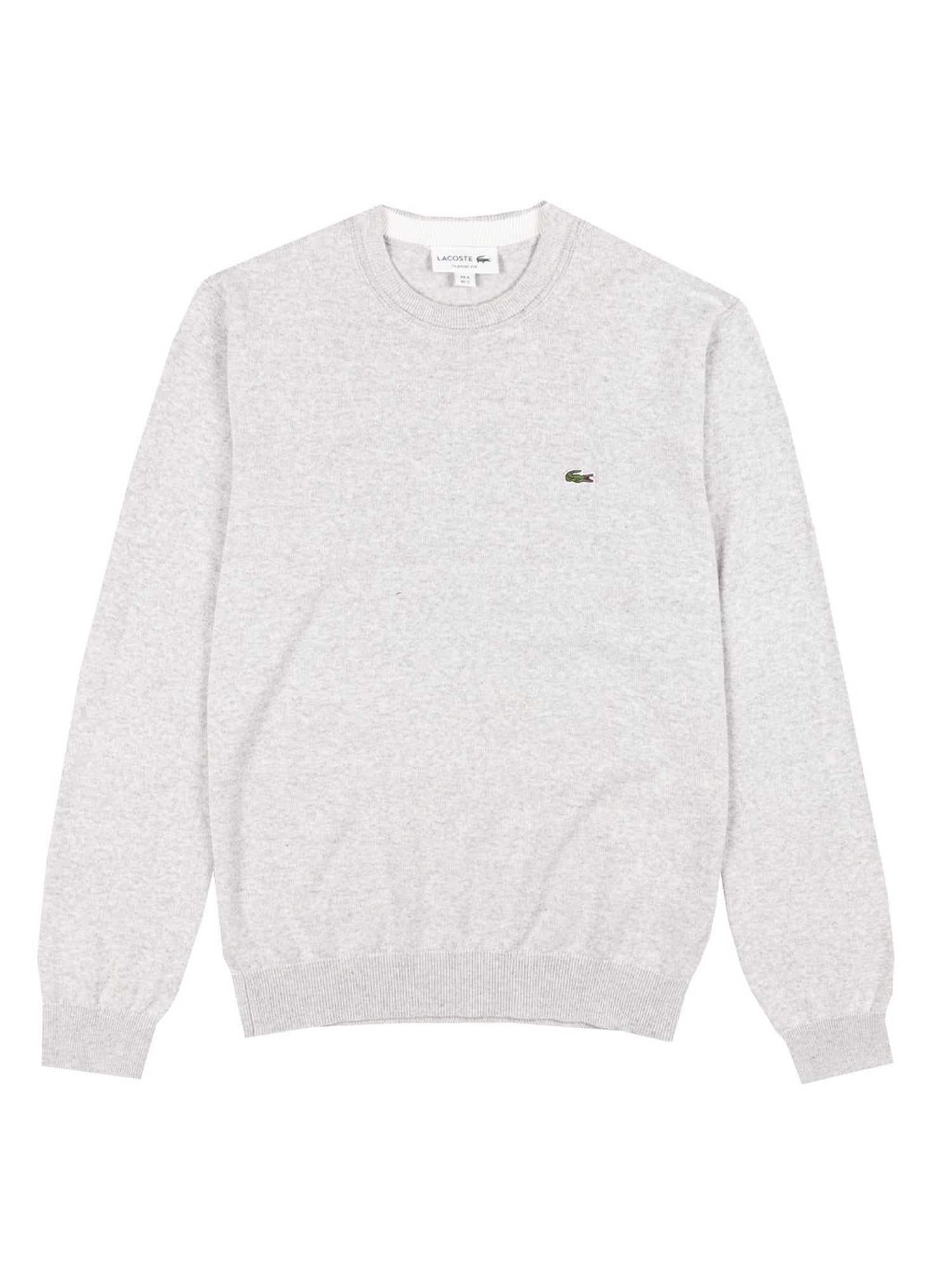 LACOSTE PULLOVER GIROCOLLO GRIGIO