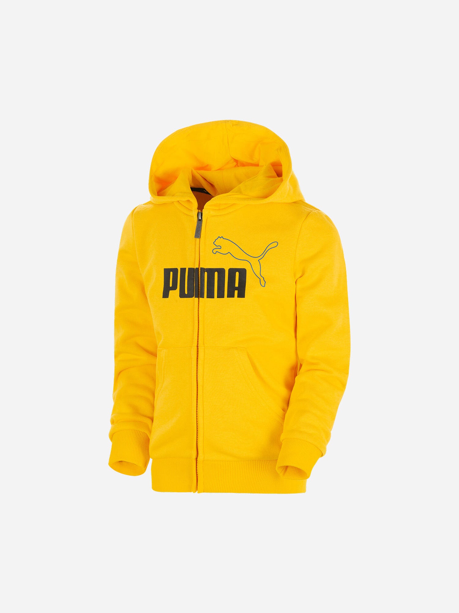 PUMA FELPA CON CAPPUCCIO E ZIP ESS+ 2 COL ARANCIO