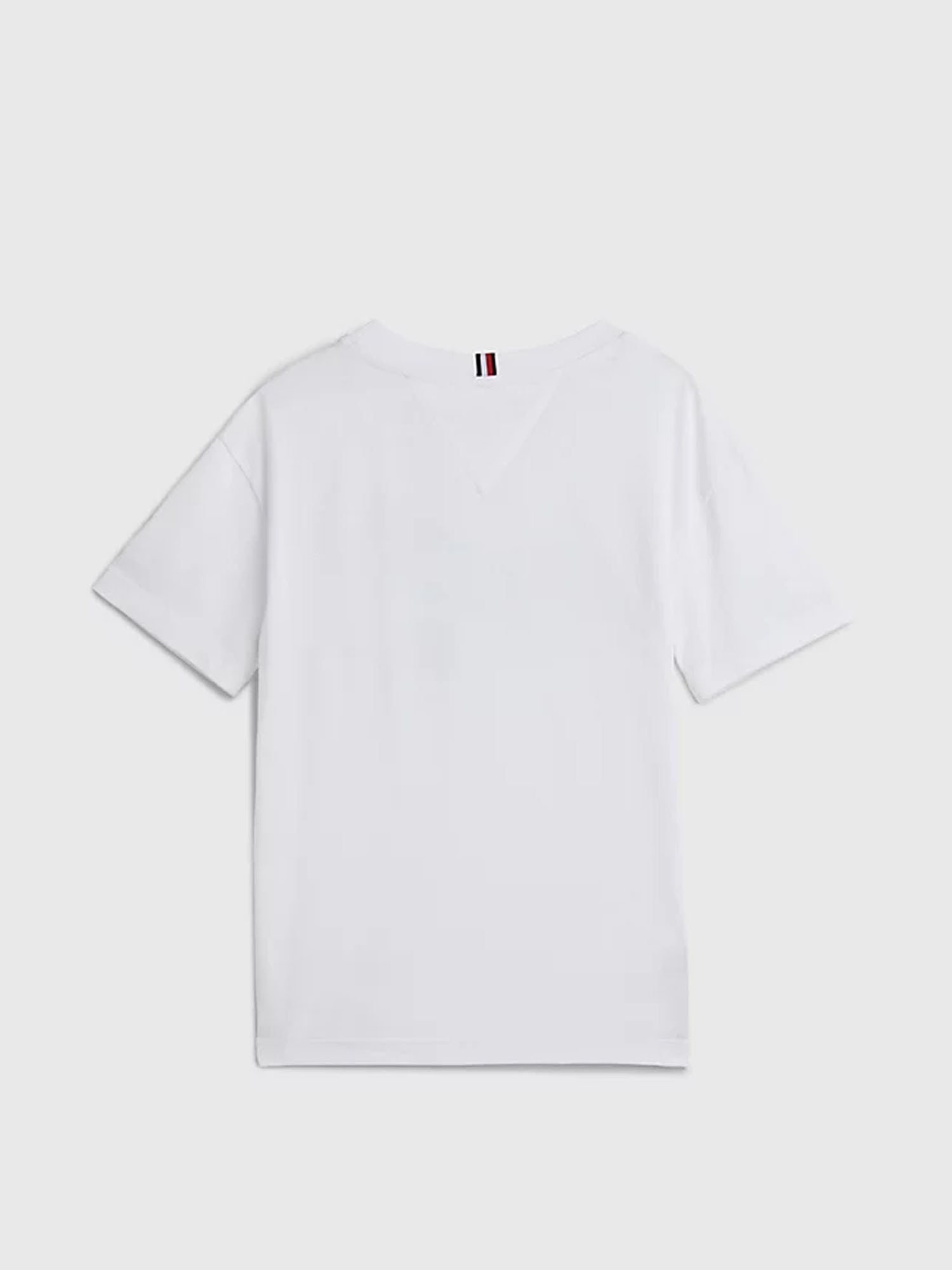 TOMMY HILFIGER KIDS T-SHIRT COLLEGE 85 BIANCO