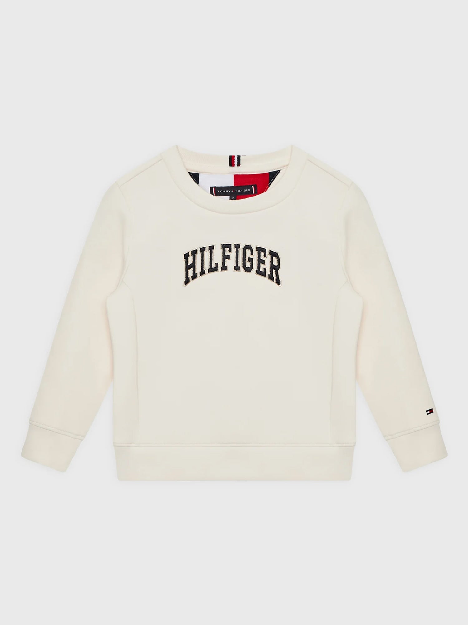 TOMMY HILFIGER FELPA GIROCOLLO BIANCO