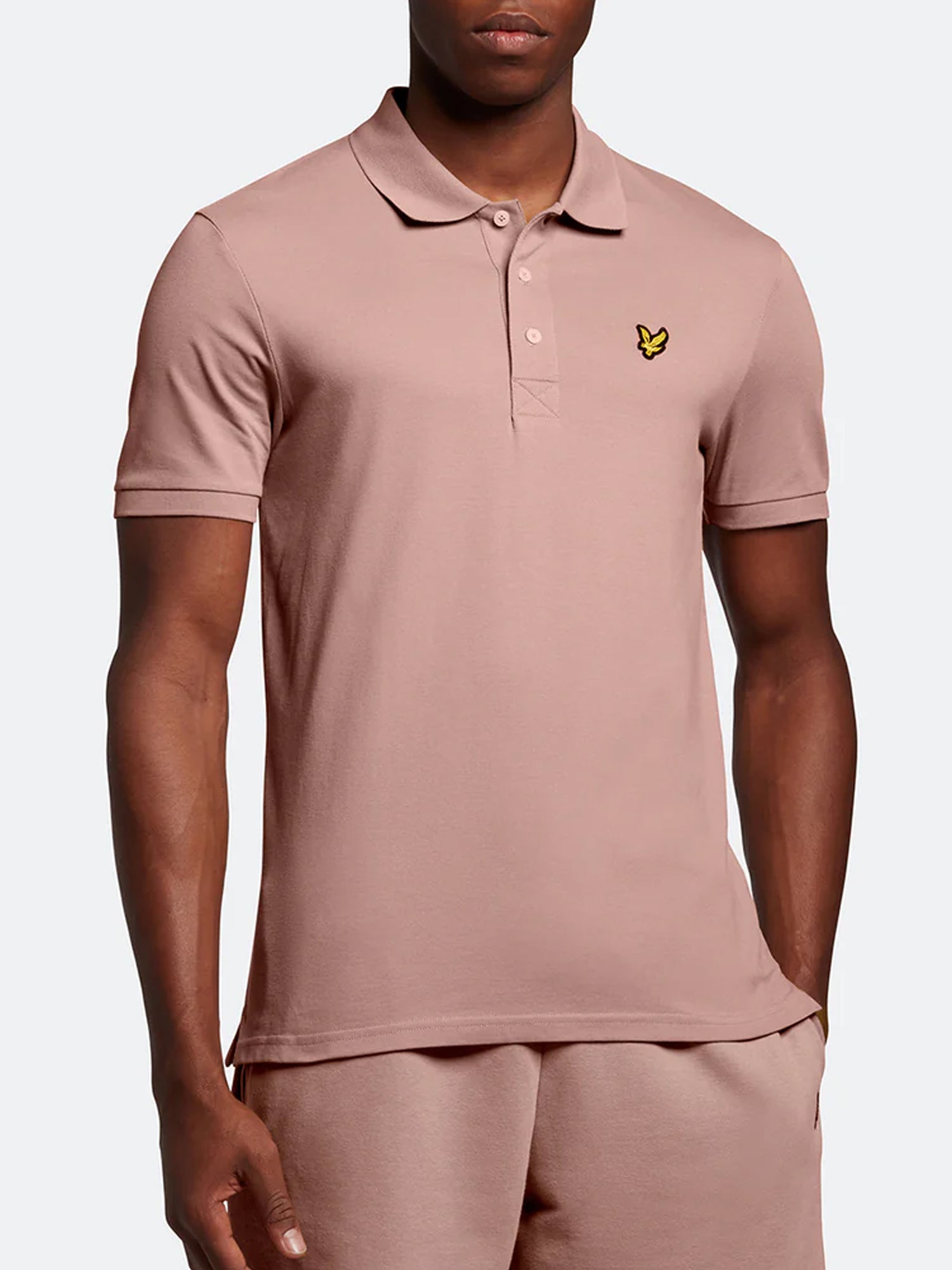 LYLE&SCOTT POLO PLAIN ROSA MALVA