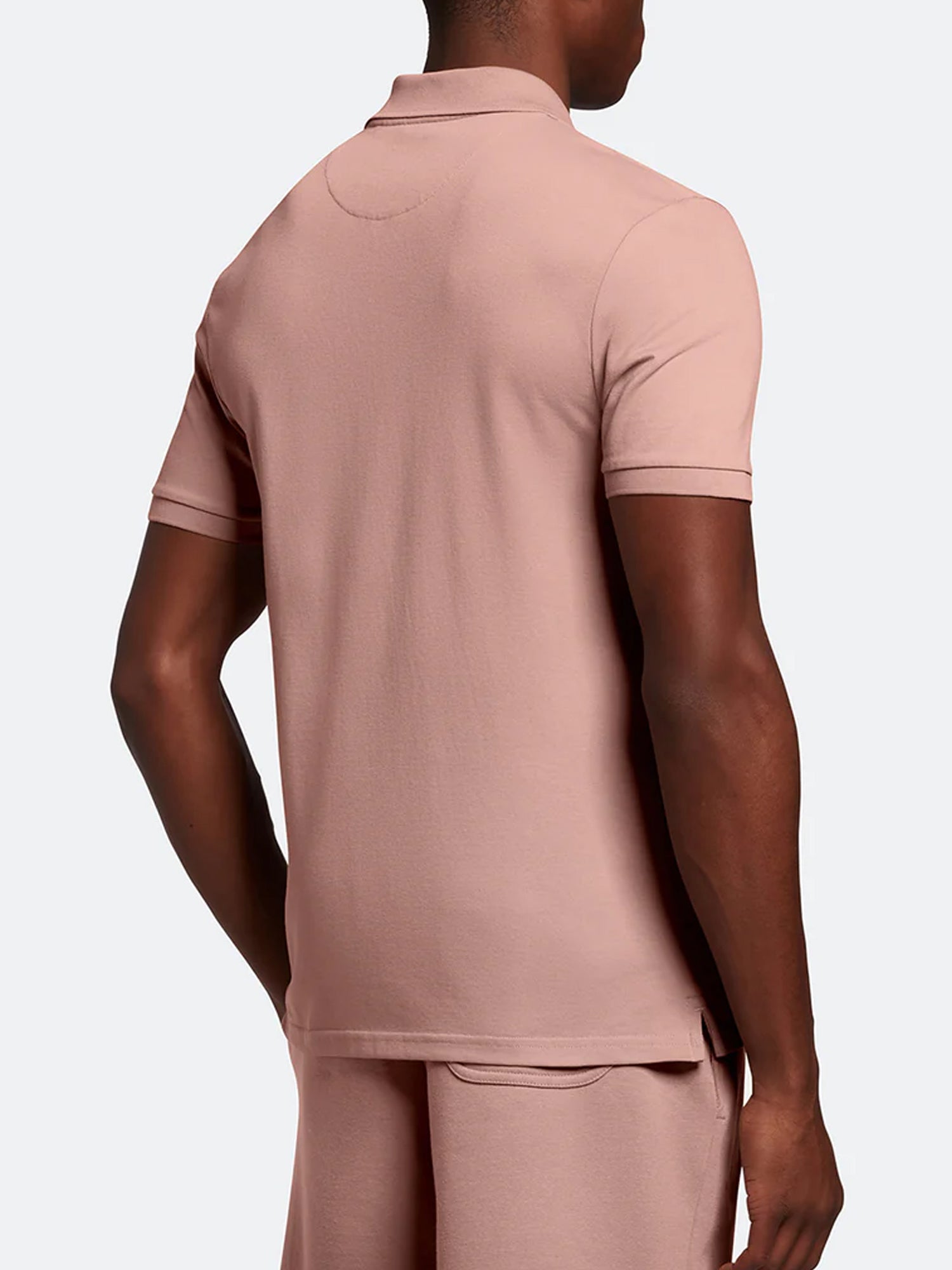 LYLE&SCOTT POLO PLAIN ROSA MALVA