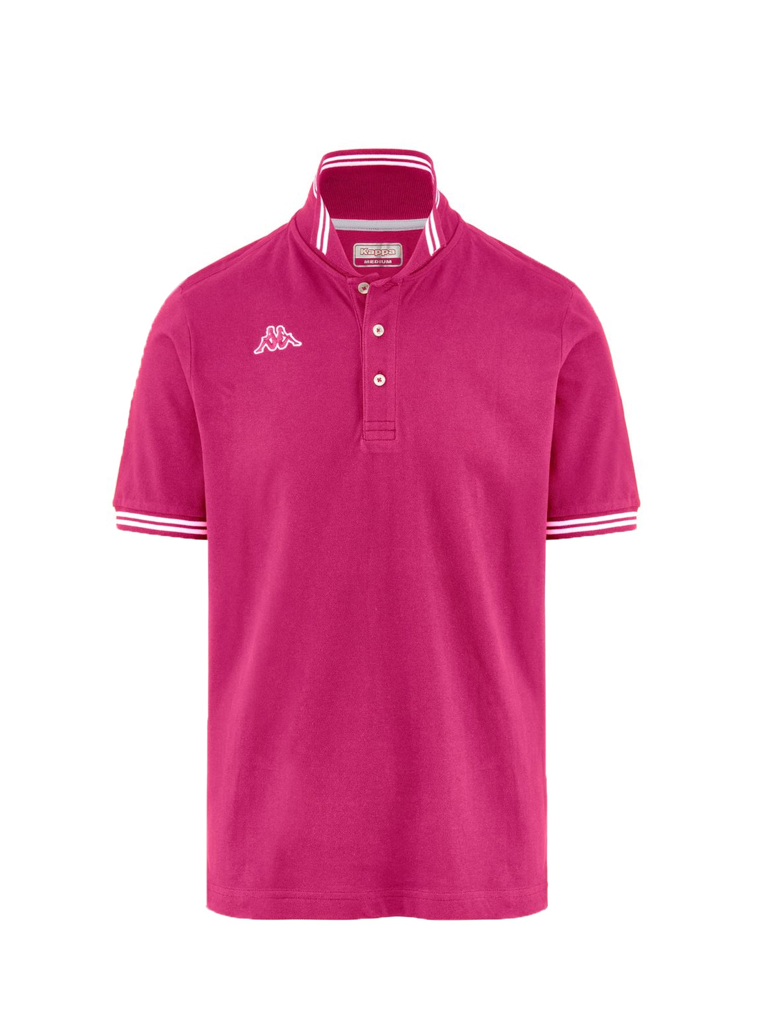 KAPPA LOGO MALTAX 5 MSS FUCSIA - BIANCO