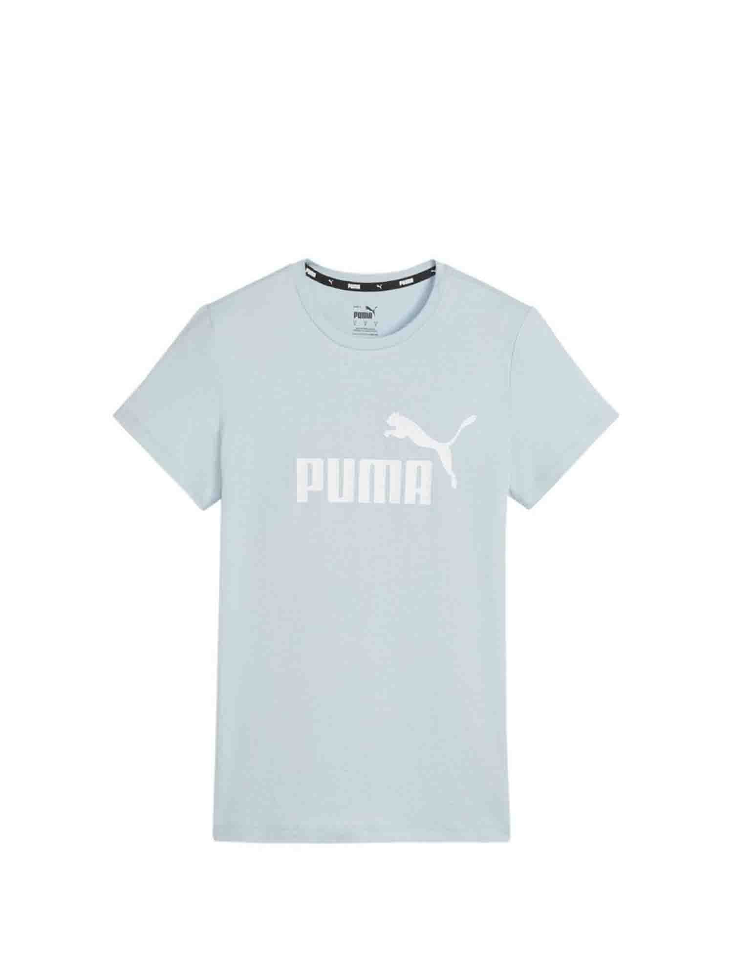 PUMA T-SHIRT CON LOGO ESSENTIALS DONNA TOURQUOISE SURF