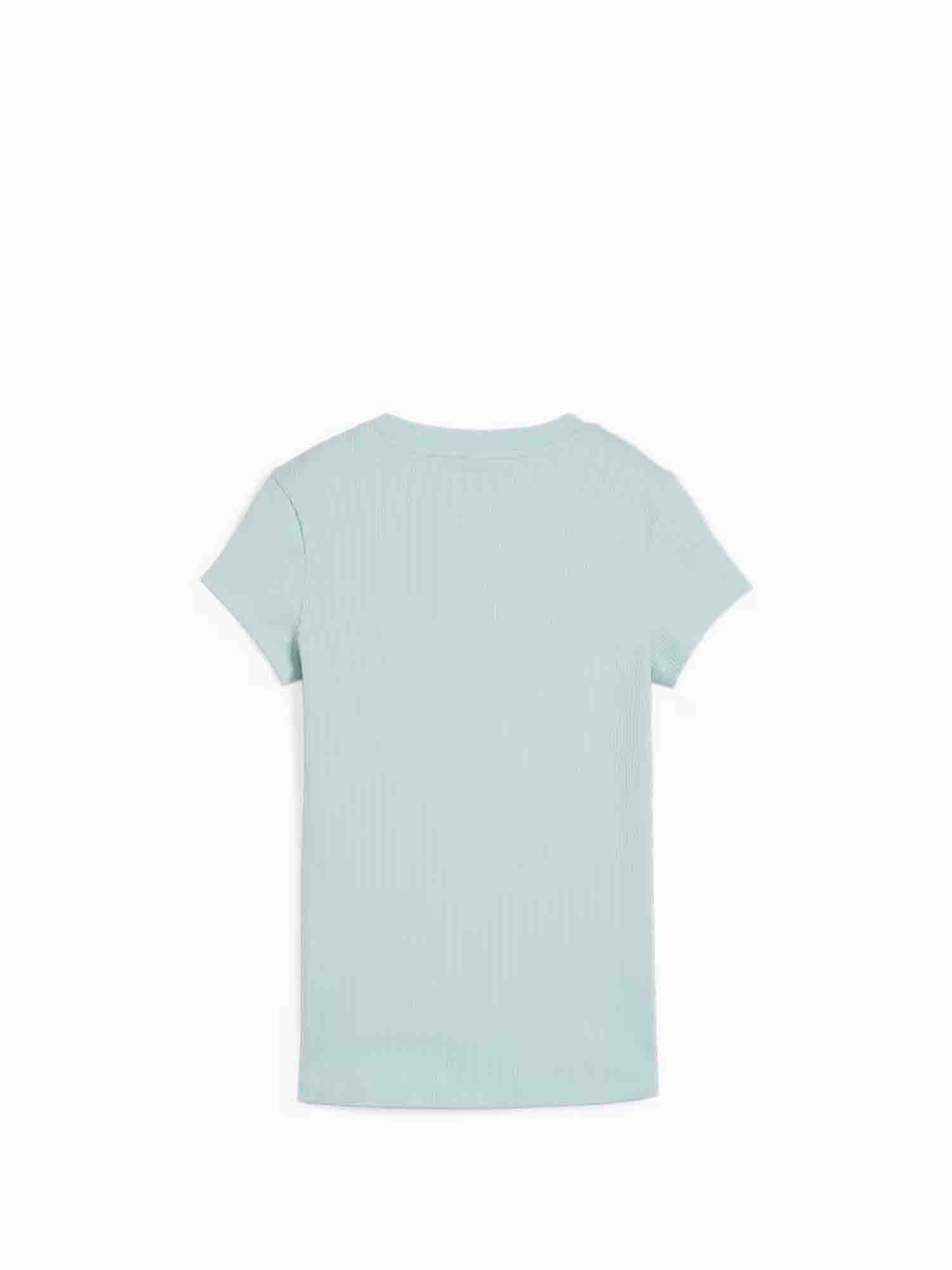 PUMA CLASSIC T-SHIRT A COSTINE DA DONNA AZZURRO