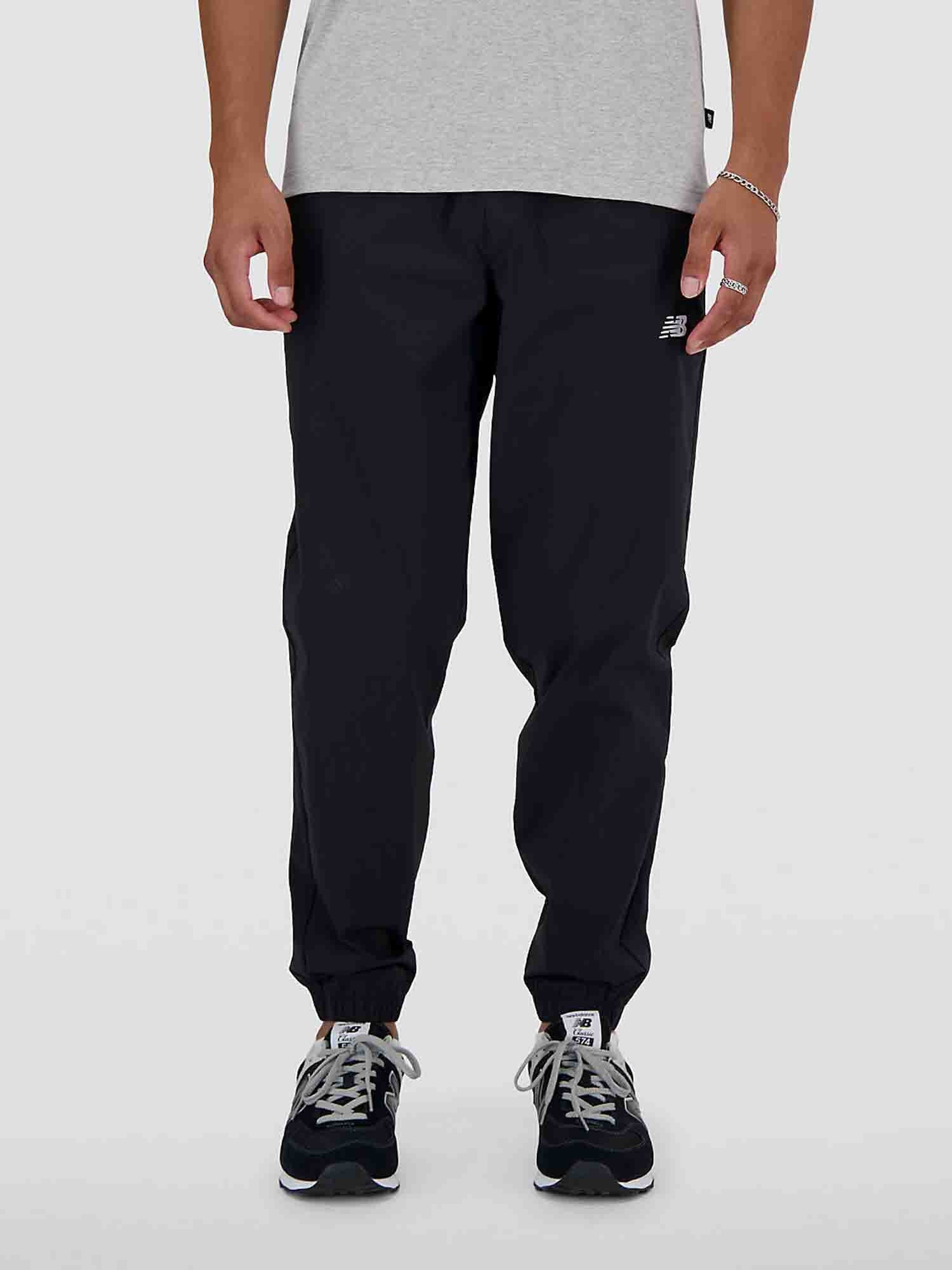 NEW BALANCE ATHLETICS STRETCH WOVEN JOGGER NERO