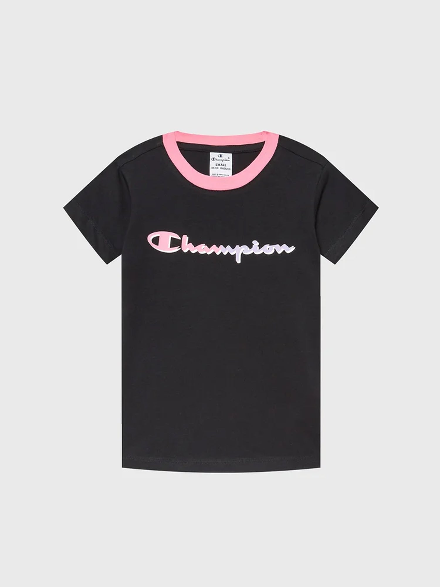 CHAMPION T-SHIRT MANICHE CORTE NERO